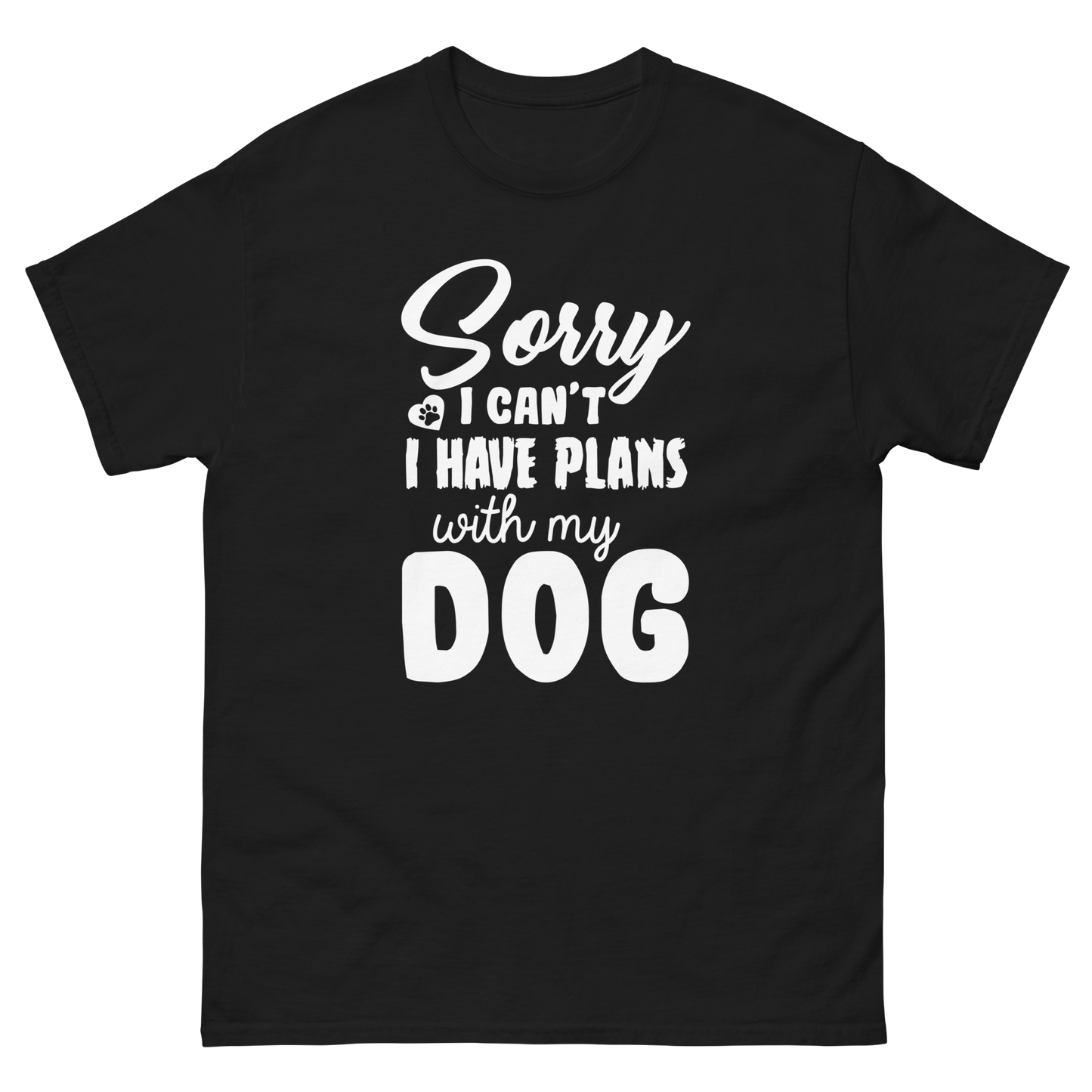 WITH MY DOG unisex dog series t-shirt