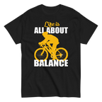 BALANCED LIFE unisex t-shirt - Printoo Shop - - bicycle, t-shirt, unisex, Unisex Classic Tee | Gildan 5000