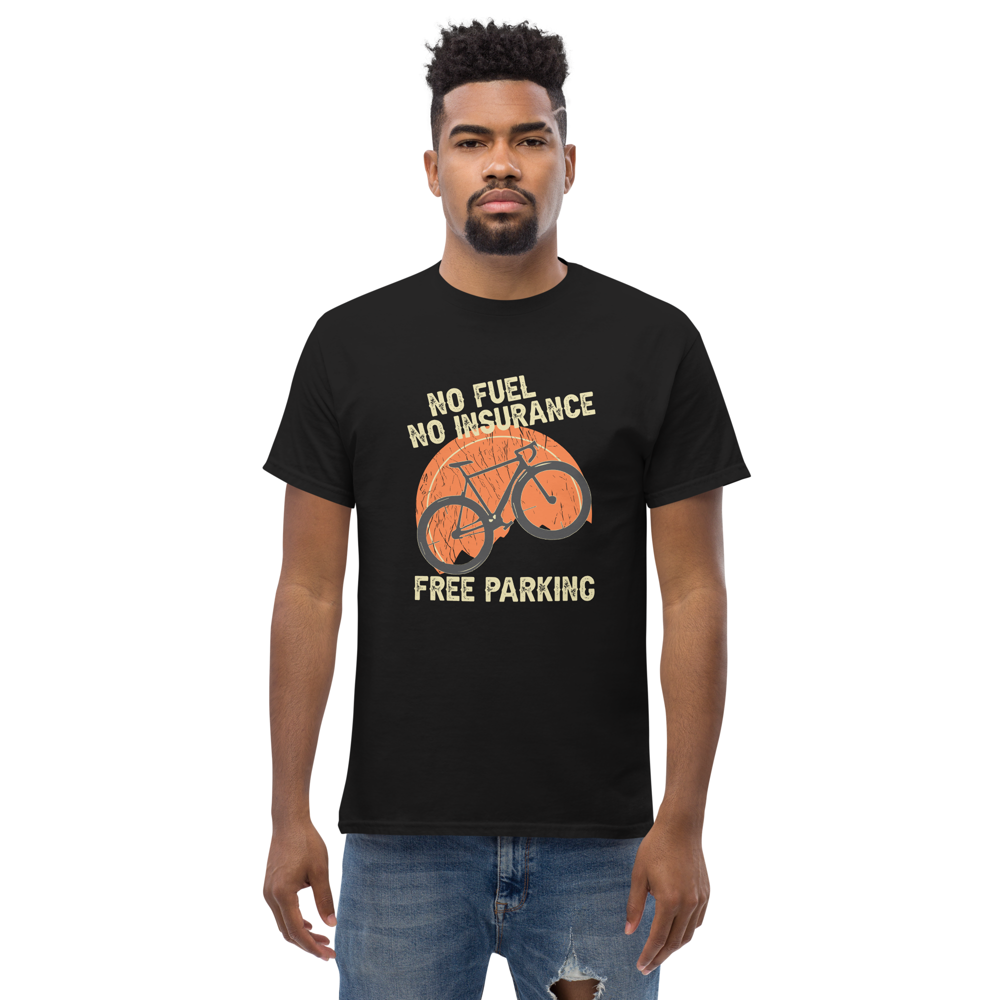 KEIN KRAFTSTOFF - KEINE VERSICHERUNG - KOSTENLOSES PARKEN Unisex T-Shirt