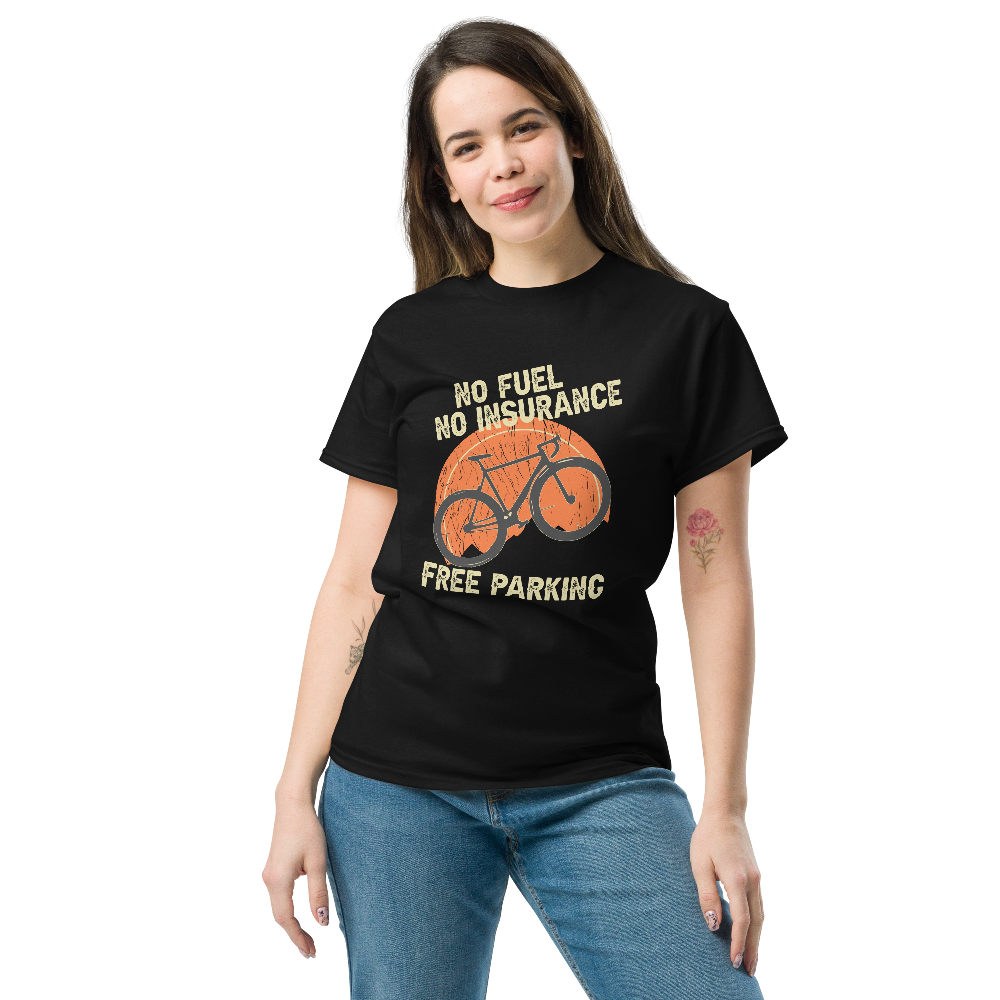 KEIN KRAFTSTOFF - KEINE VERSICHERUNG - KOSTENLOSES PARKEN Unisex T-Shirt