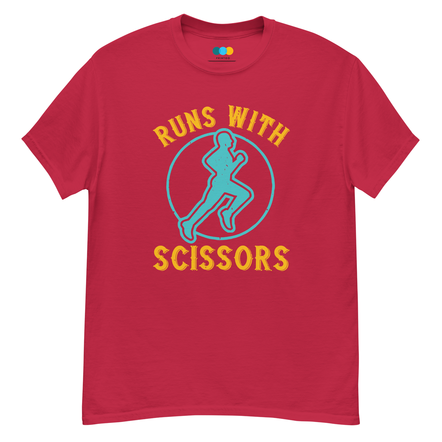 RUNS /w SCISSORS unisex running t-shirt