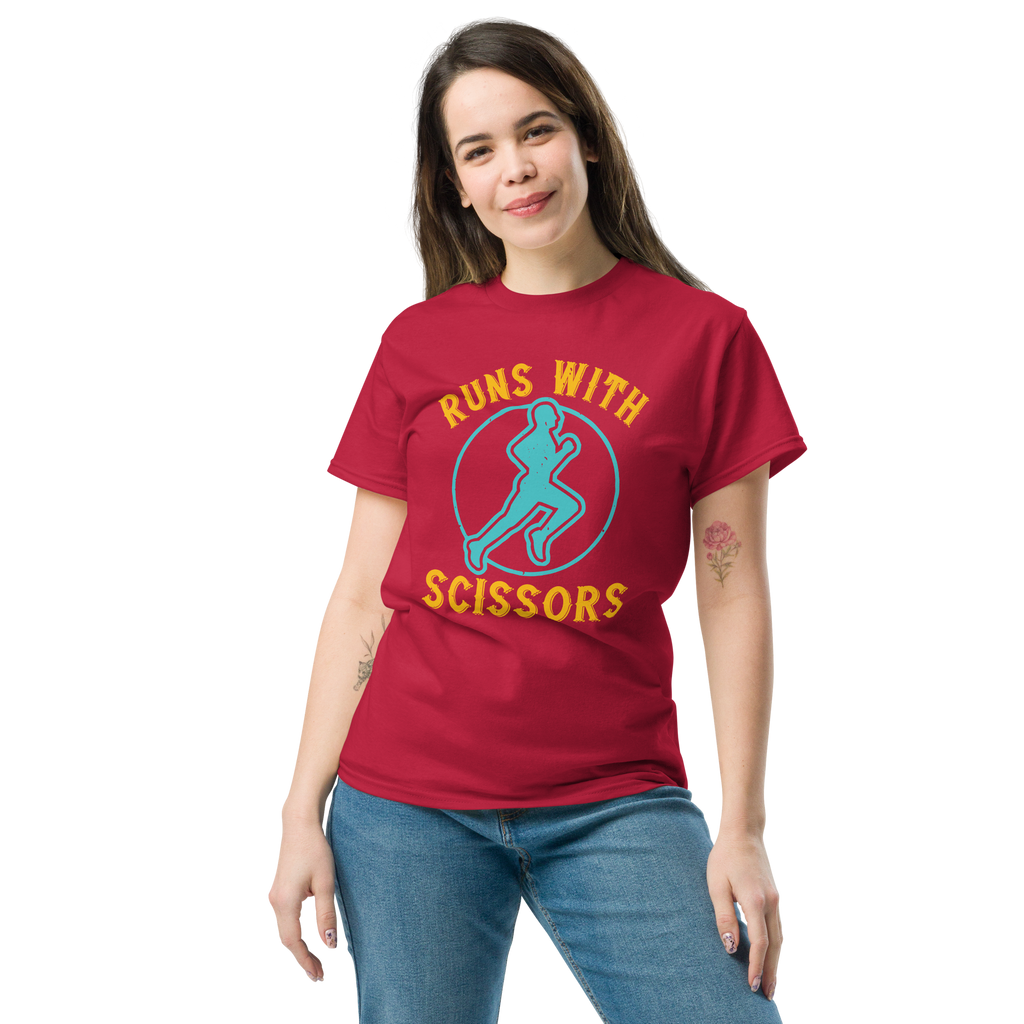 RUNS /w SCISSORS unisex t-shirt