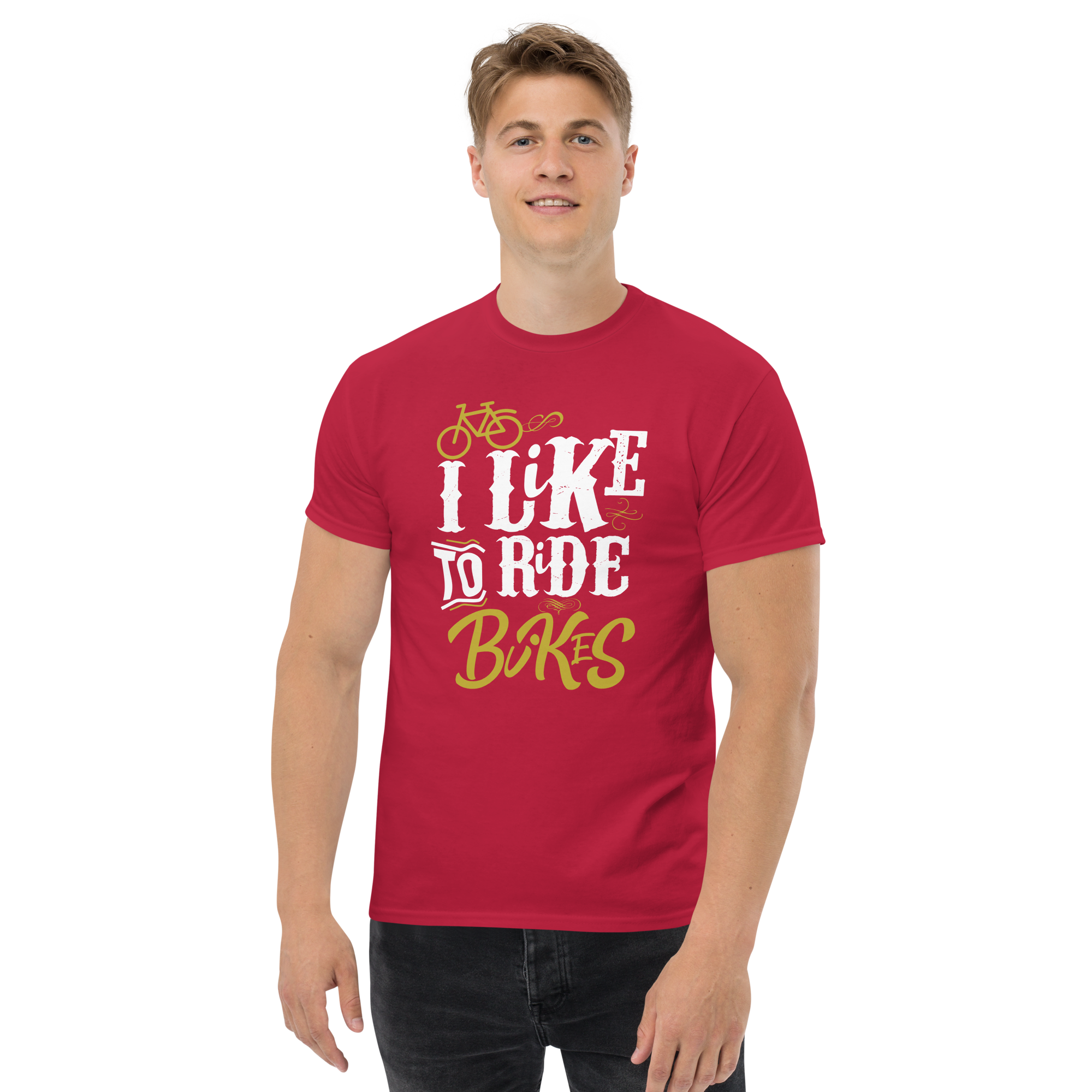 Unisex-T-Shirt „LIKE TO RIDE“