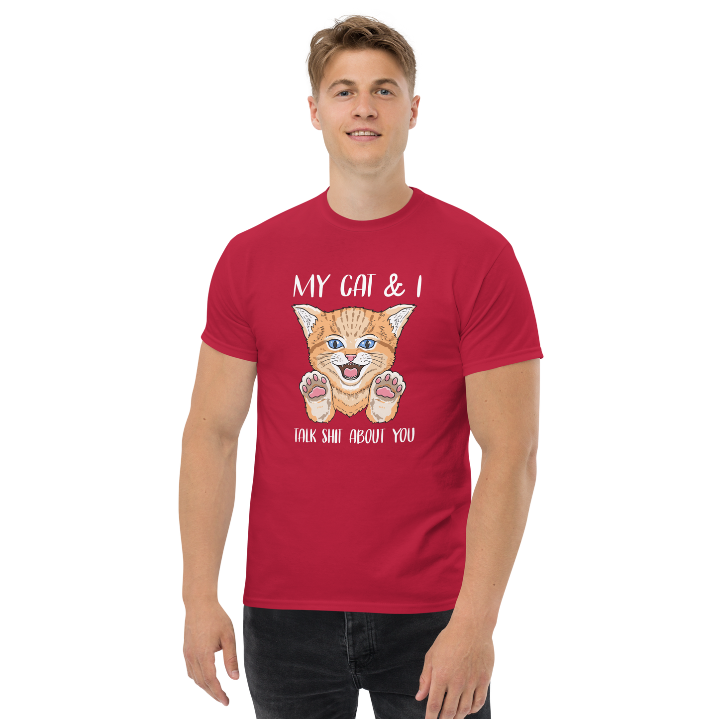 MY CAT & I Cat series unisex cotton t-shirt