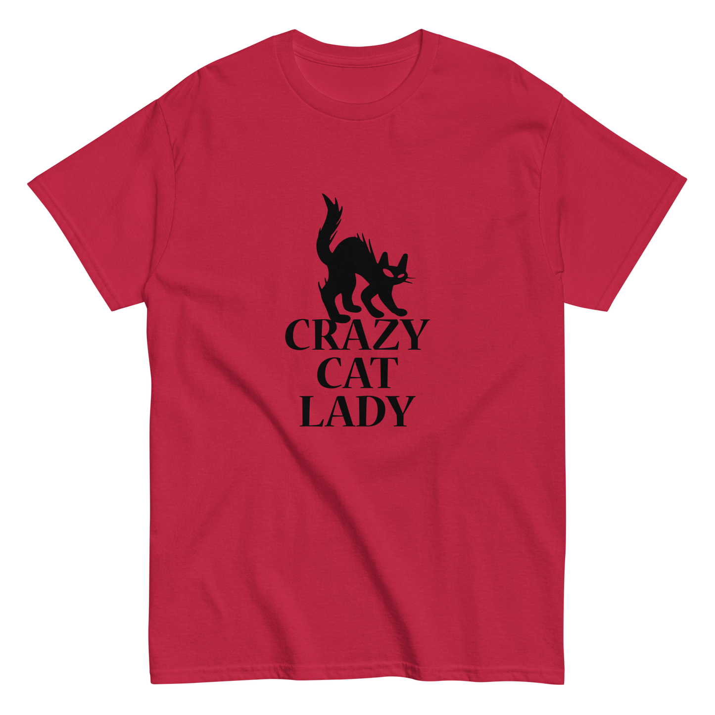 CRAZY CAT LADY Cat series unisex cotton t-shirt