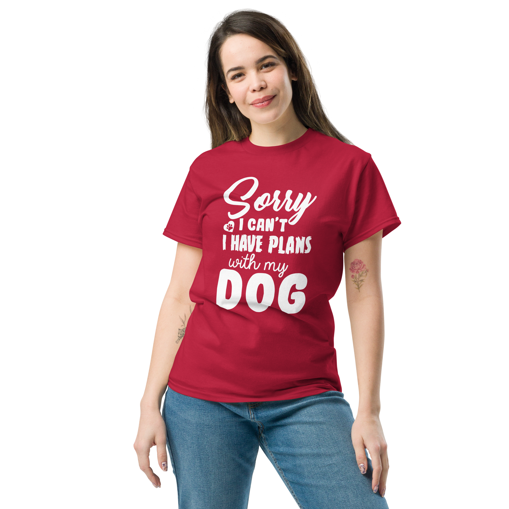 WITH MY DOG unisex t-shirt