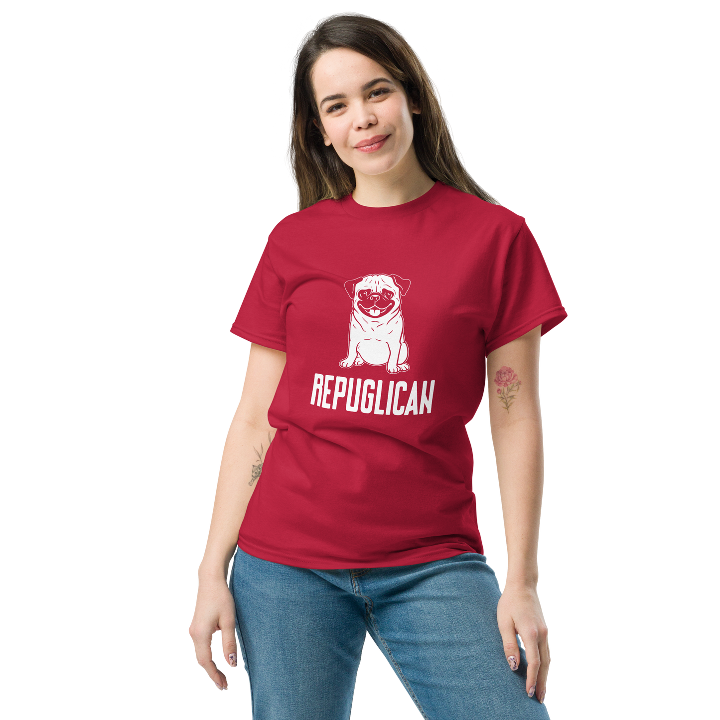 REPUGLICAN unisex dog series t-shirt