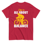 BALANCED LIFE unisex t-shirt - Printoo Shop - - bicycle, t-shirt, unisex, Unisex Classic Tee | Gildan 5000