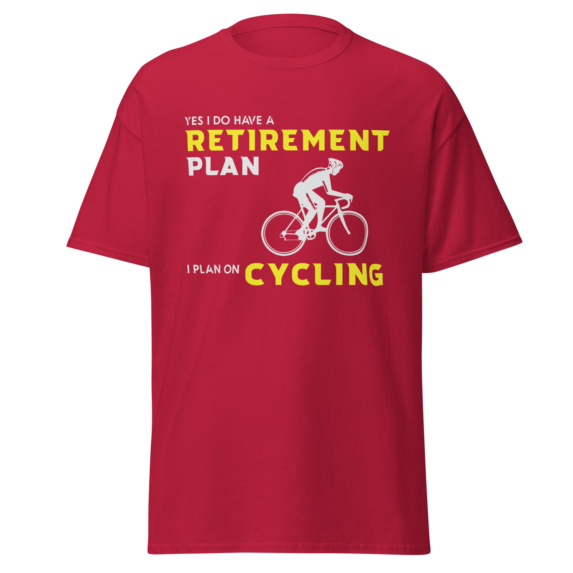 Ich plane Radfahren Unisex T-Shirt