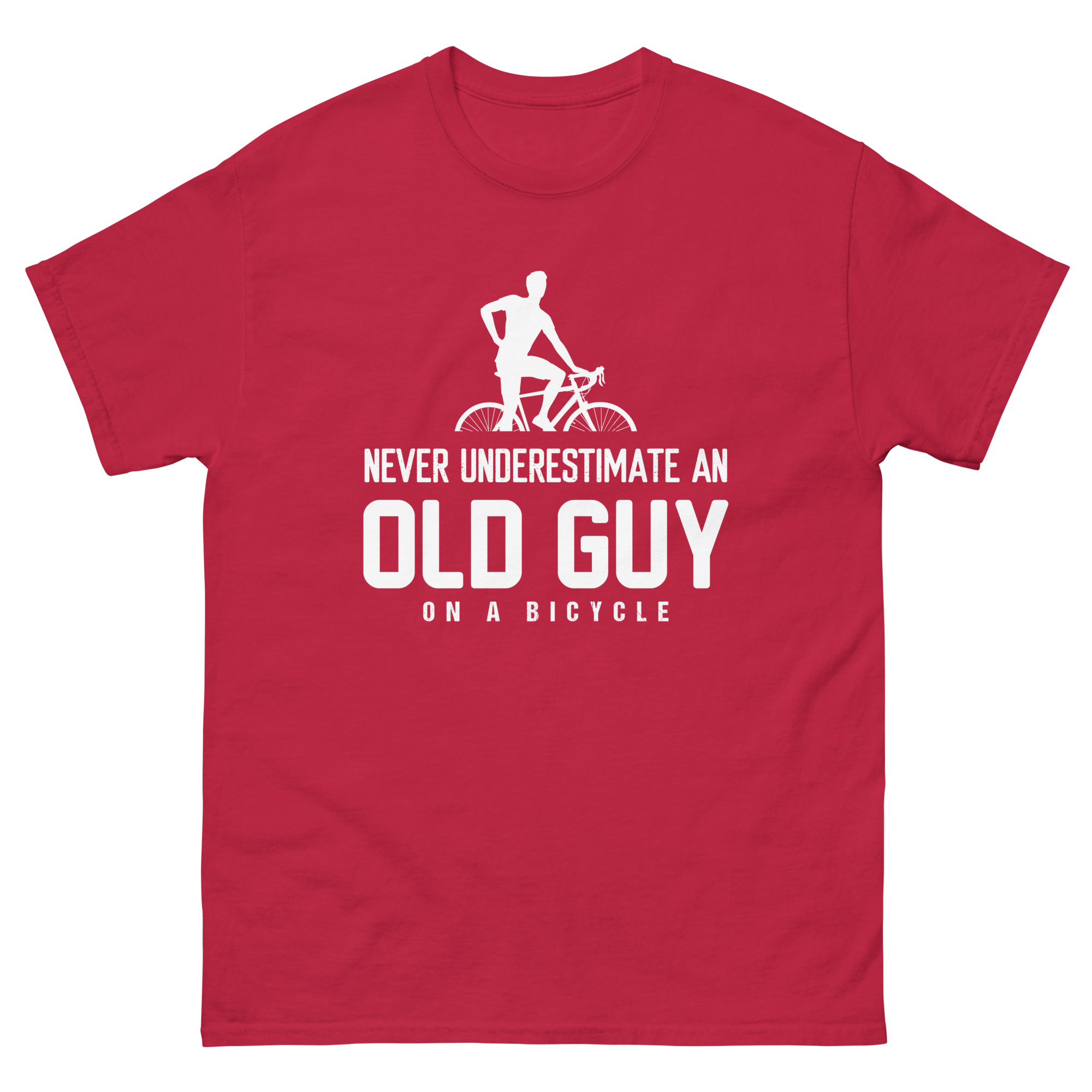 ALTER MANN AUF EINEM FAHRRAD Unisex T-Shirt