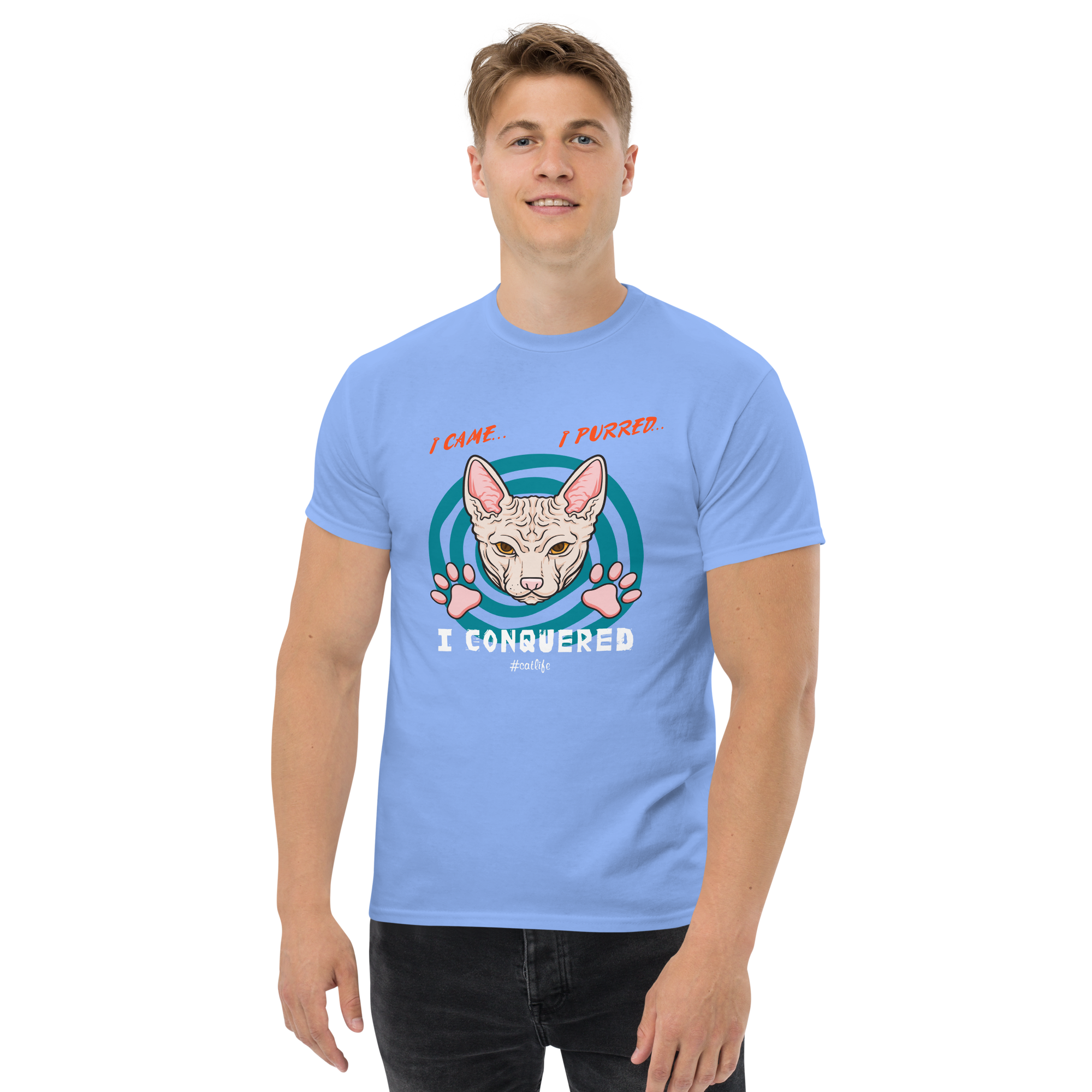 I CONQUERED CAT unisex t-shirt