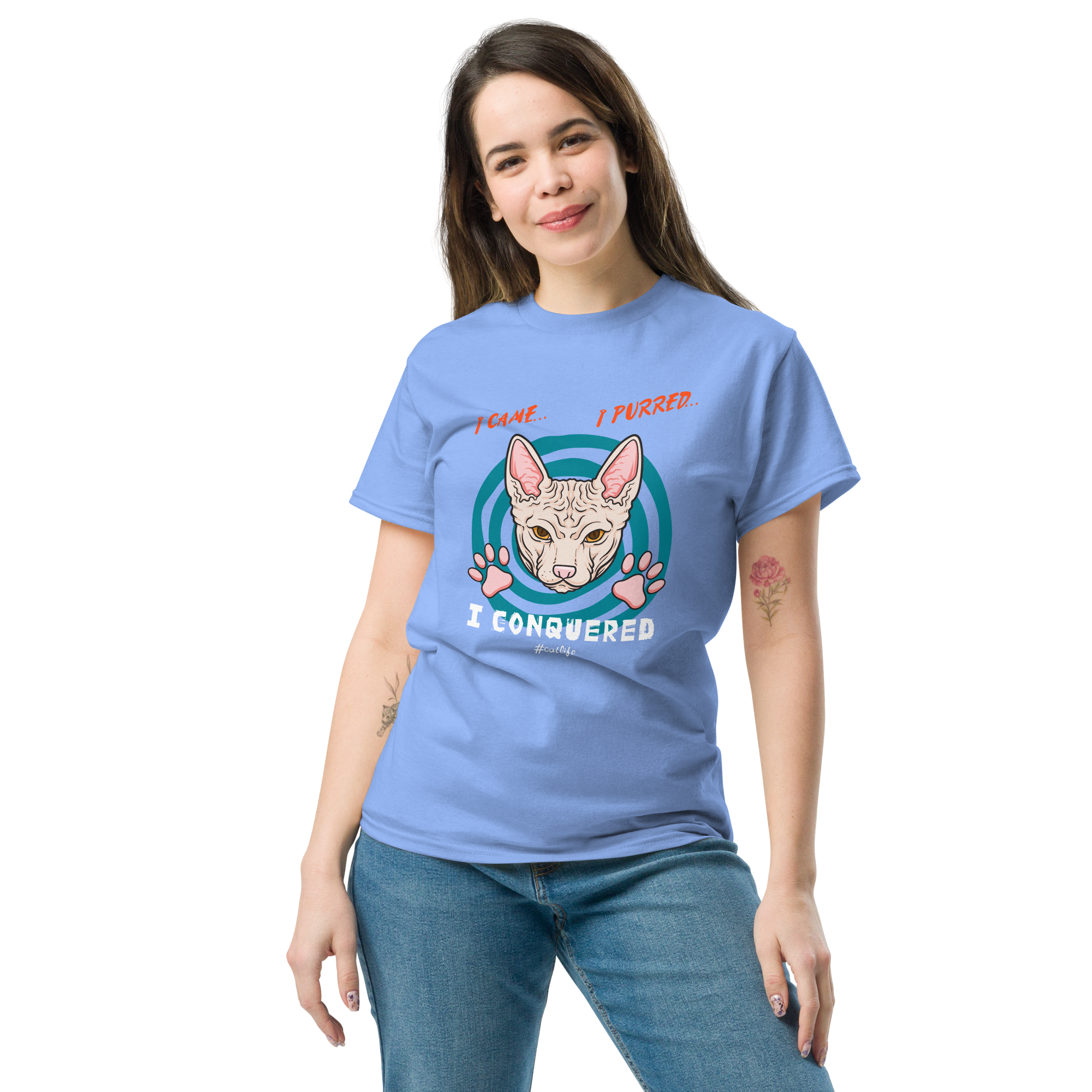 I CONQUERED CAT unisex t-shirt