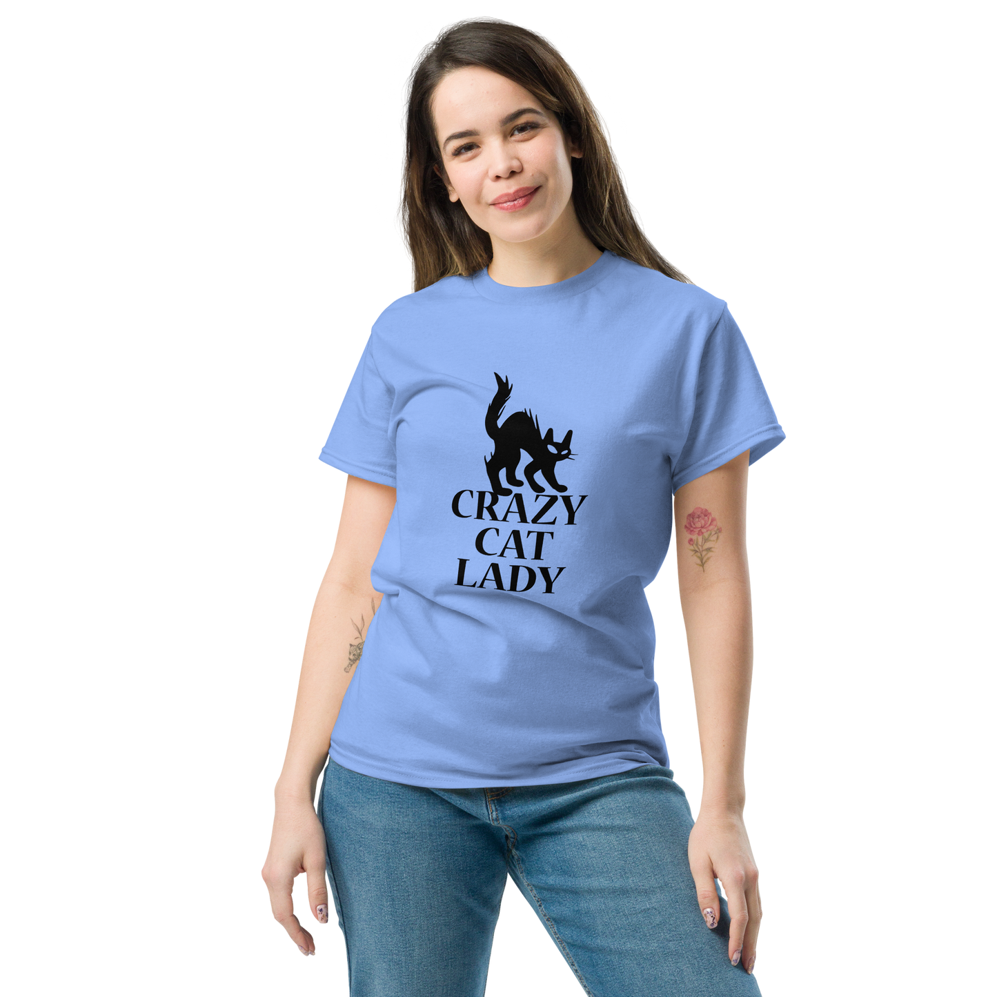 CRAZY CAT LADY Cat series unisex cotton t-shirt