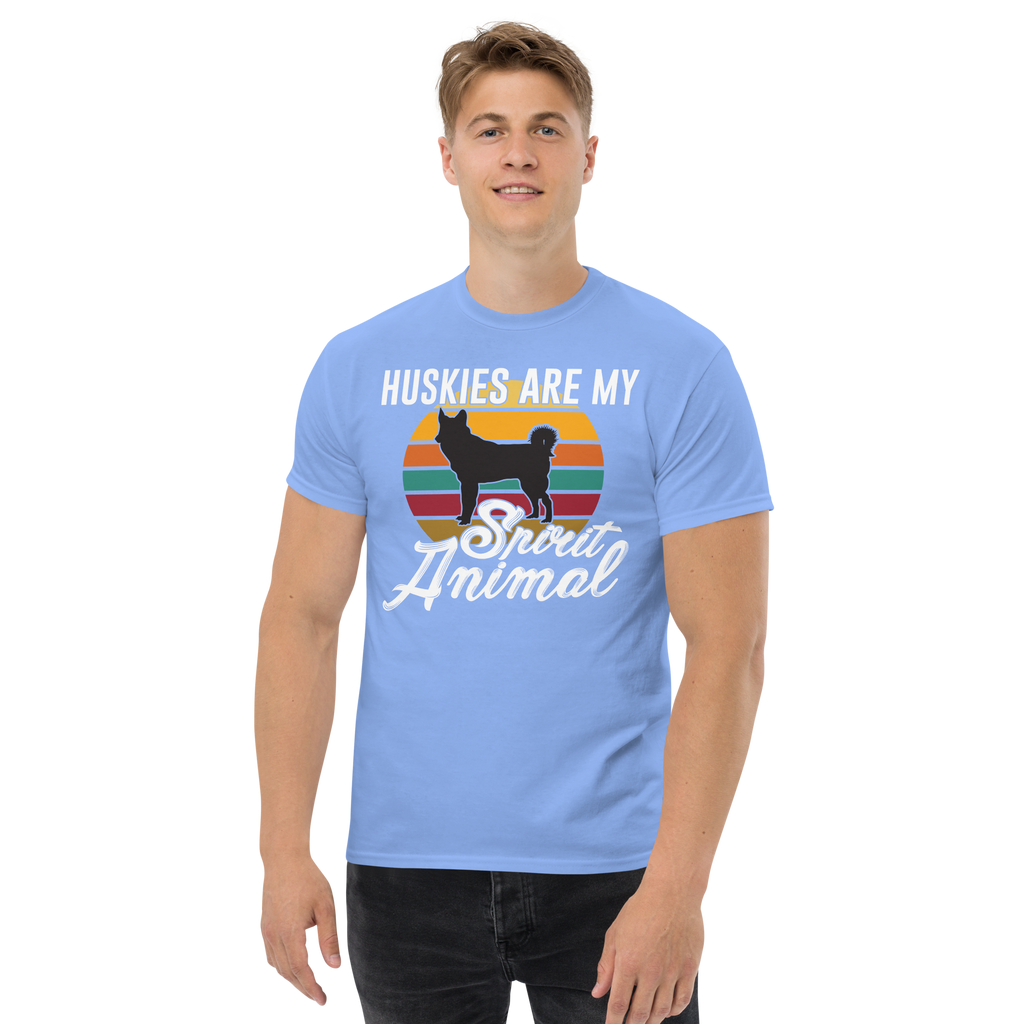 HUSKIES ARE MY SPIRIT ANIMAL unisex t-shirt