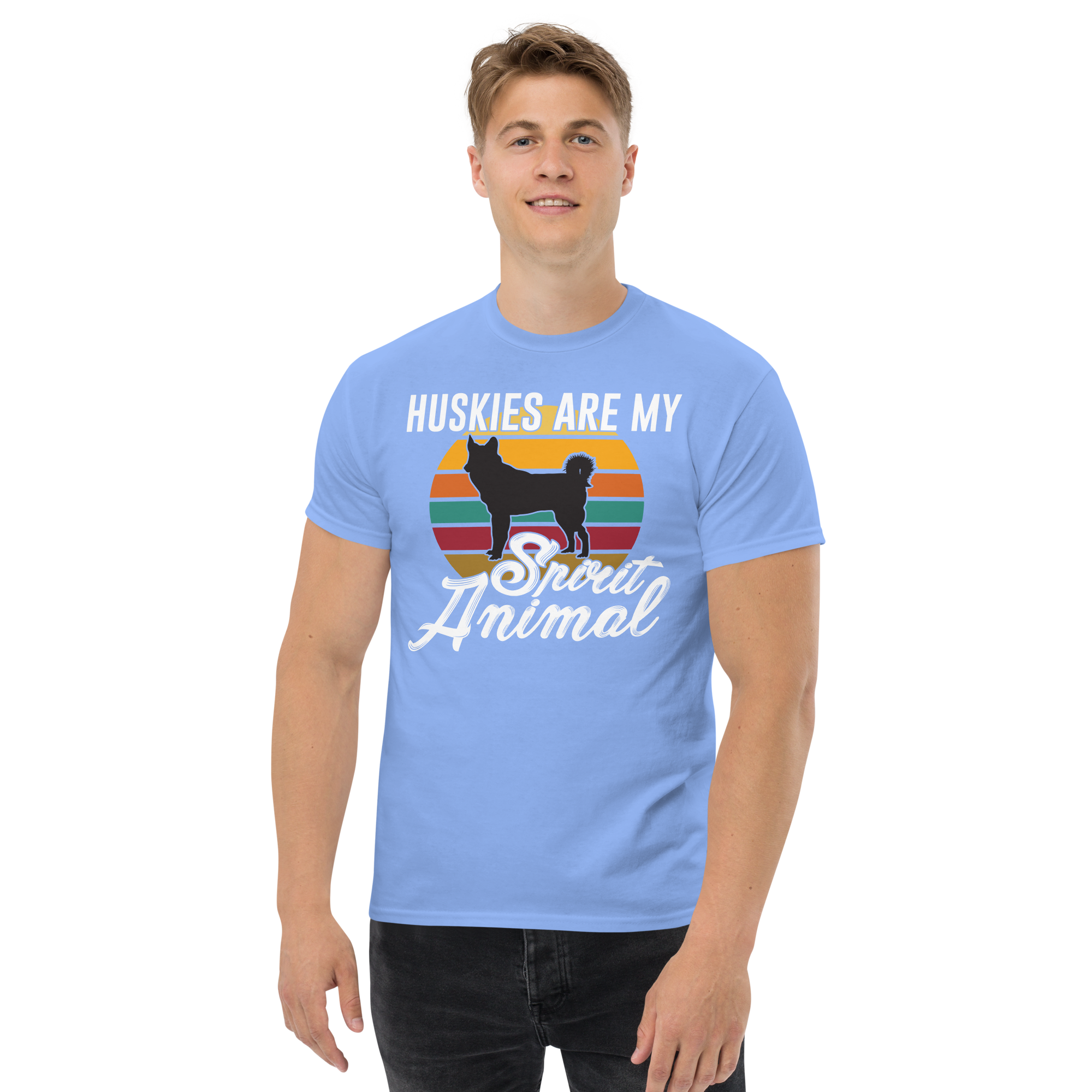 HUSKIES ARE MY SPIRIT ANIMAL unisex t-shirt
