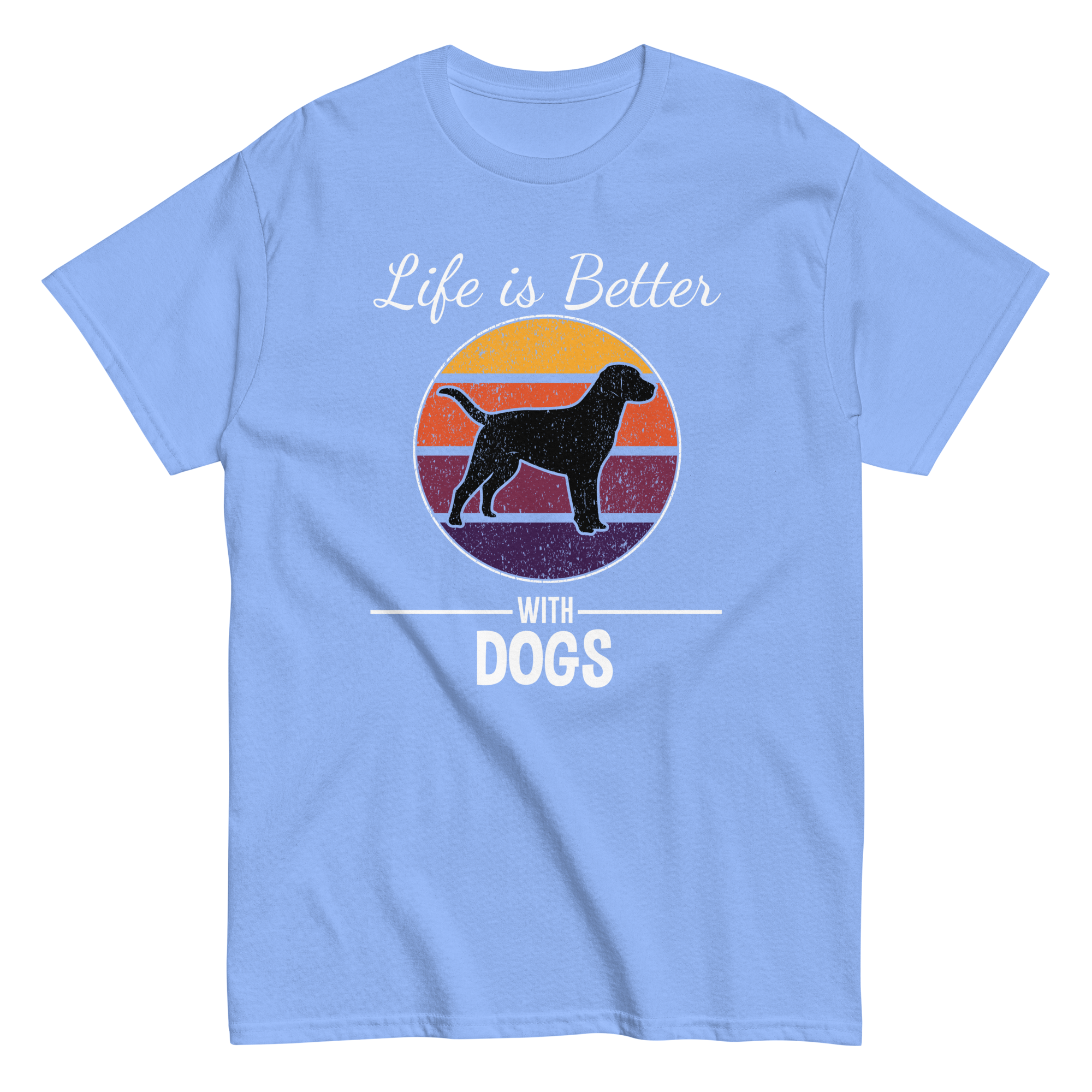 BETTER WITH DOGS unisex t-shirt