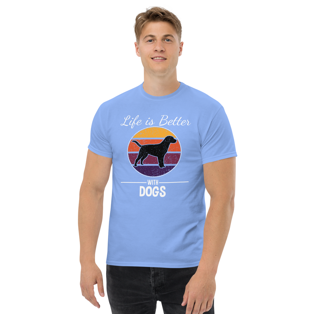 BETTER WITH DOGS unisex t-shirt