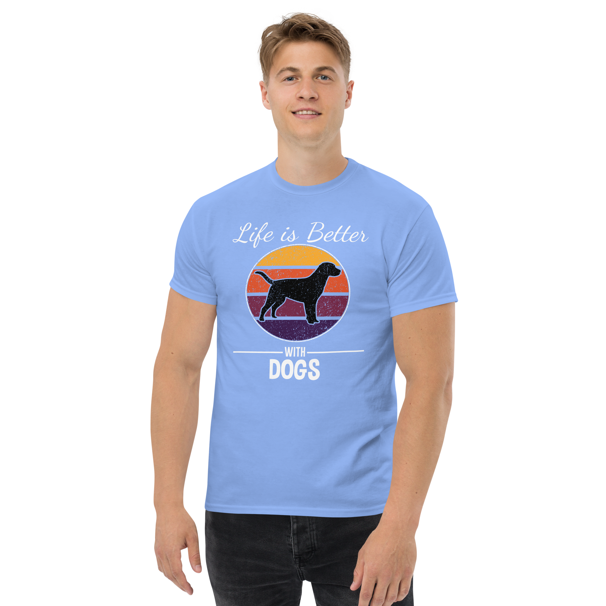BETTER WITH DOGS unisex t-shirt
