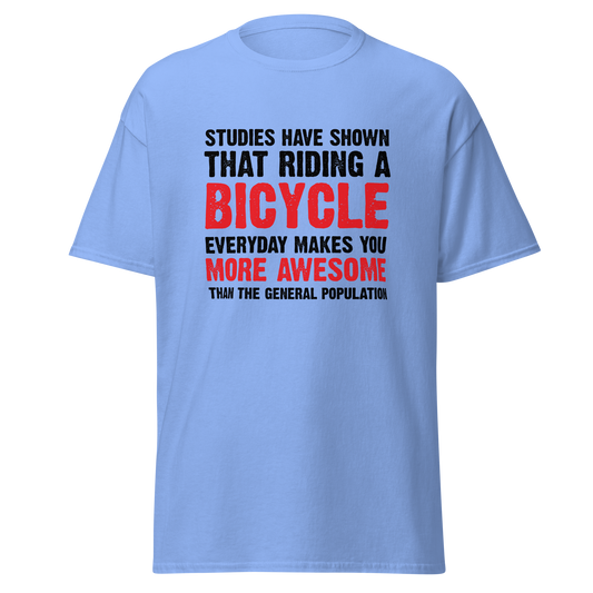 BICYCLE MORE AWESOME unisex t-shirt