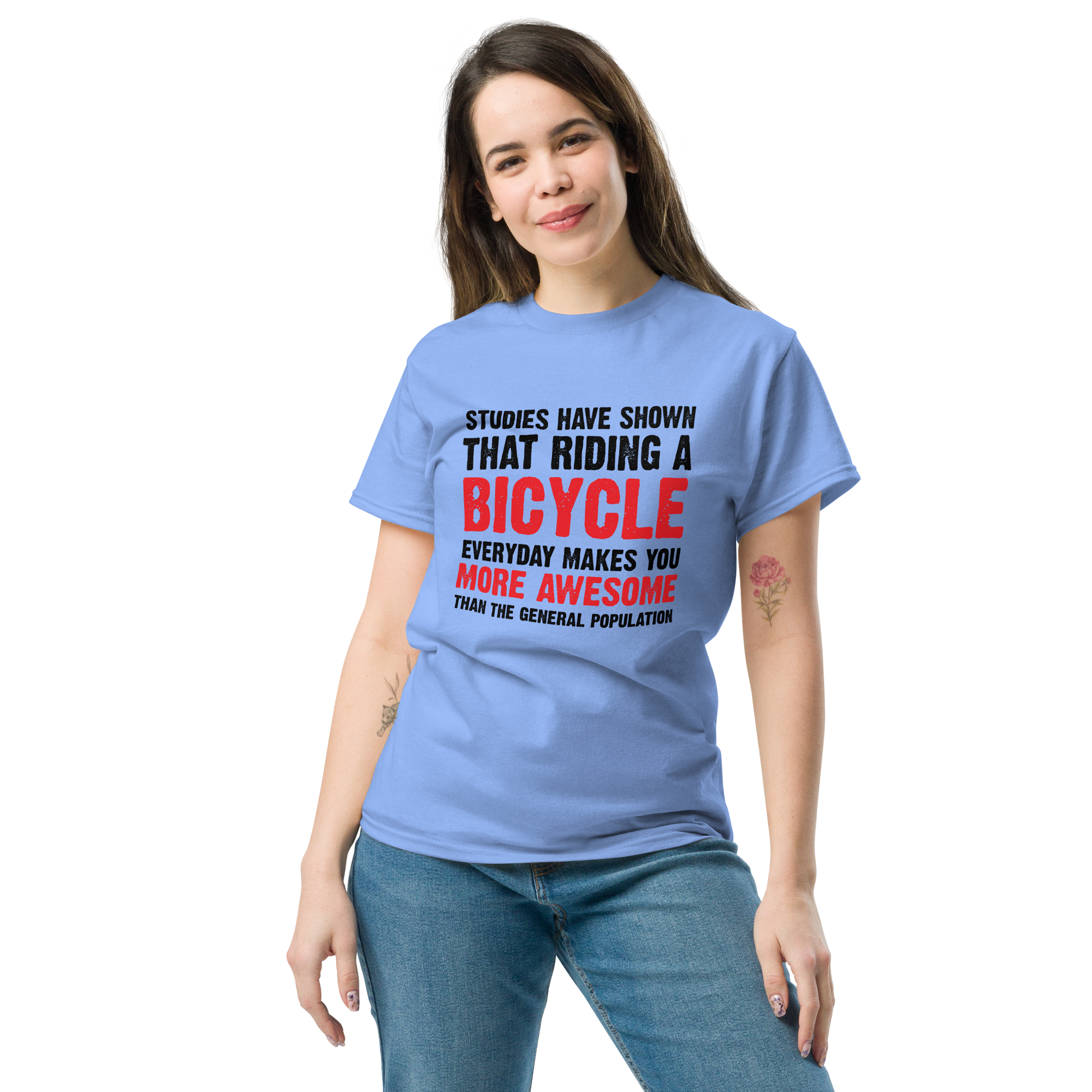 BICYCLE MORE AWESOME unisex t-shirt
