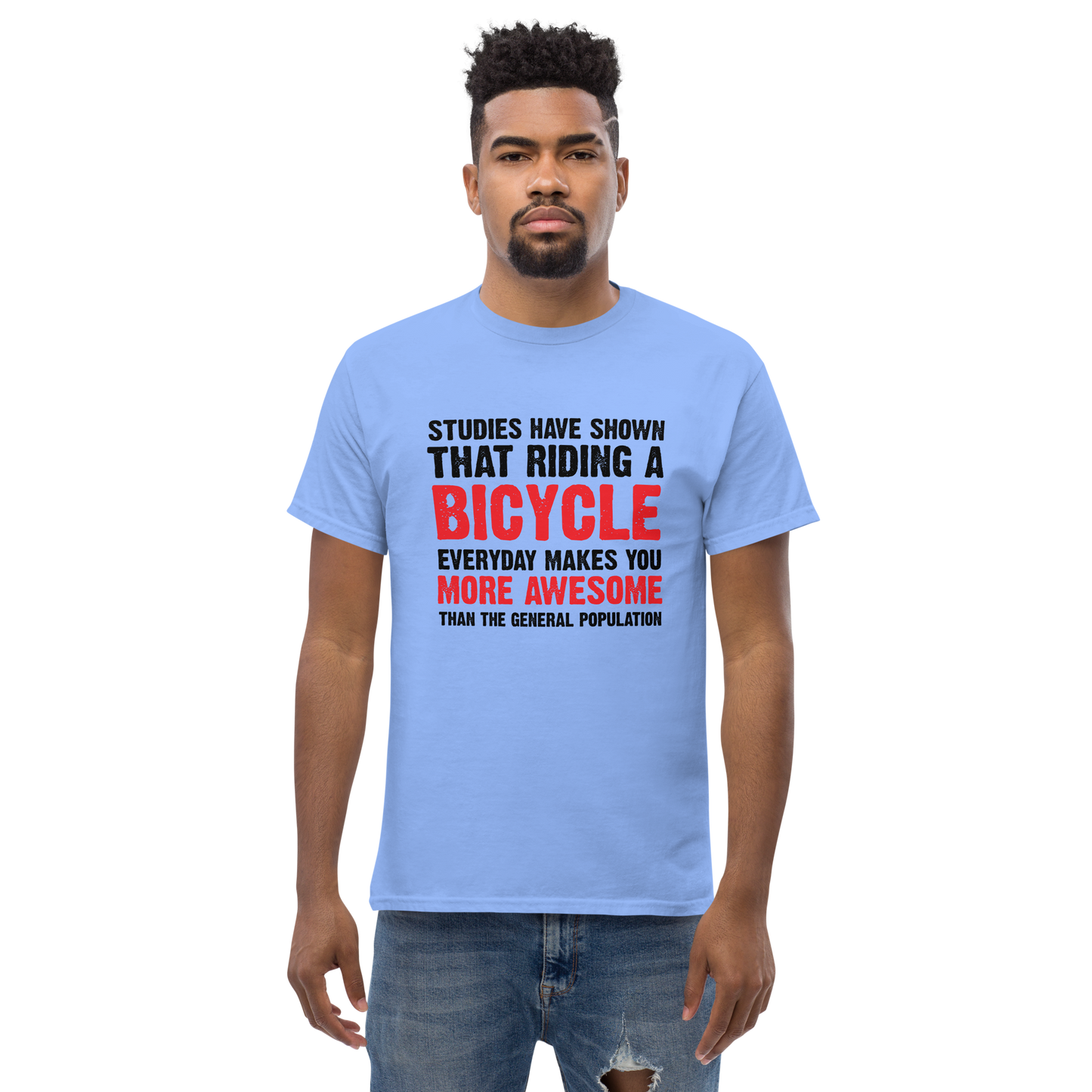 BICYCLE MORE AWESOME unisex t-shirt