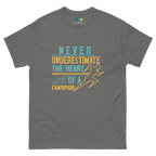 HEART OF A CHAMPION unisex t-shirt - Printoo Shop - - running, t-shirt, unisex, Unisex Classic Tee | Gildan 5000