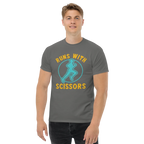 RUNS /w SCISSORS unisex t-shirt - Printoo Shop - - running, t-shirt, unisex, Unisex Classic Tee | Gildan 5000