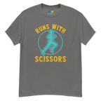 RUNS /w SCISSORS unisex t-shirt - Printoo Shop - - running, t-shirt, unisex, Unisex Classic Tee | Gildan 5000