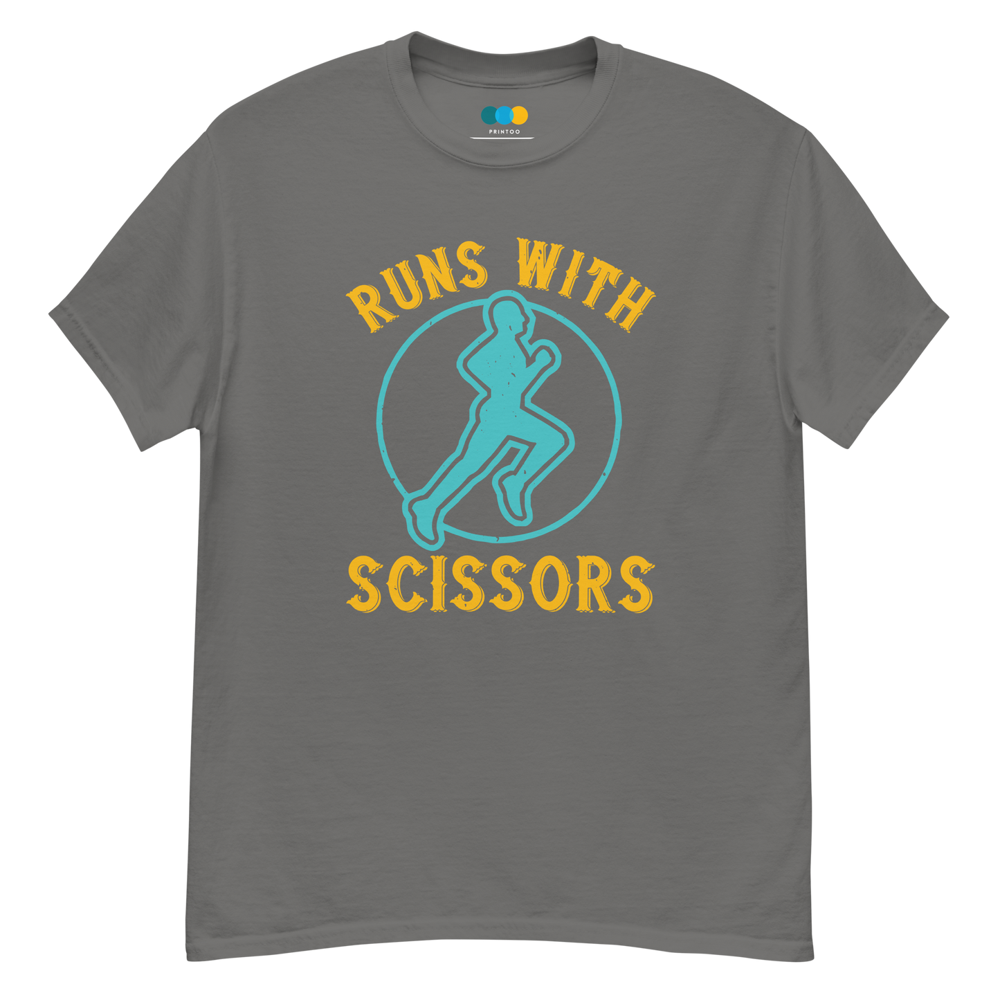 RUNS /w SCISSORS unisex running t-shirt