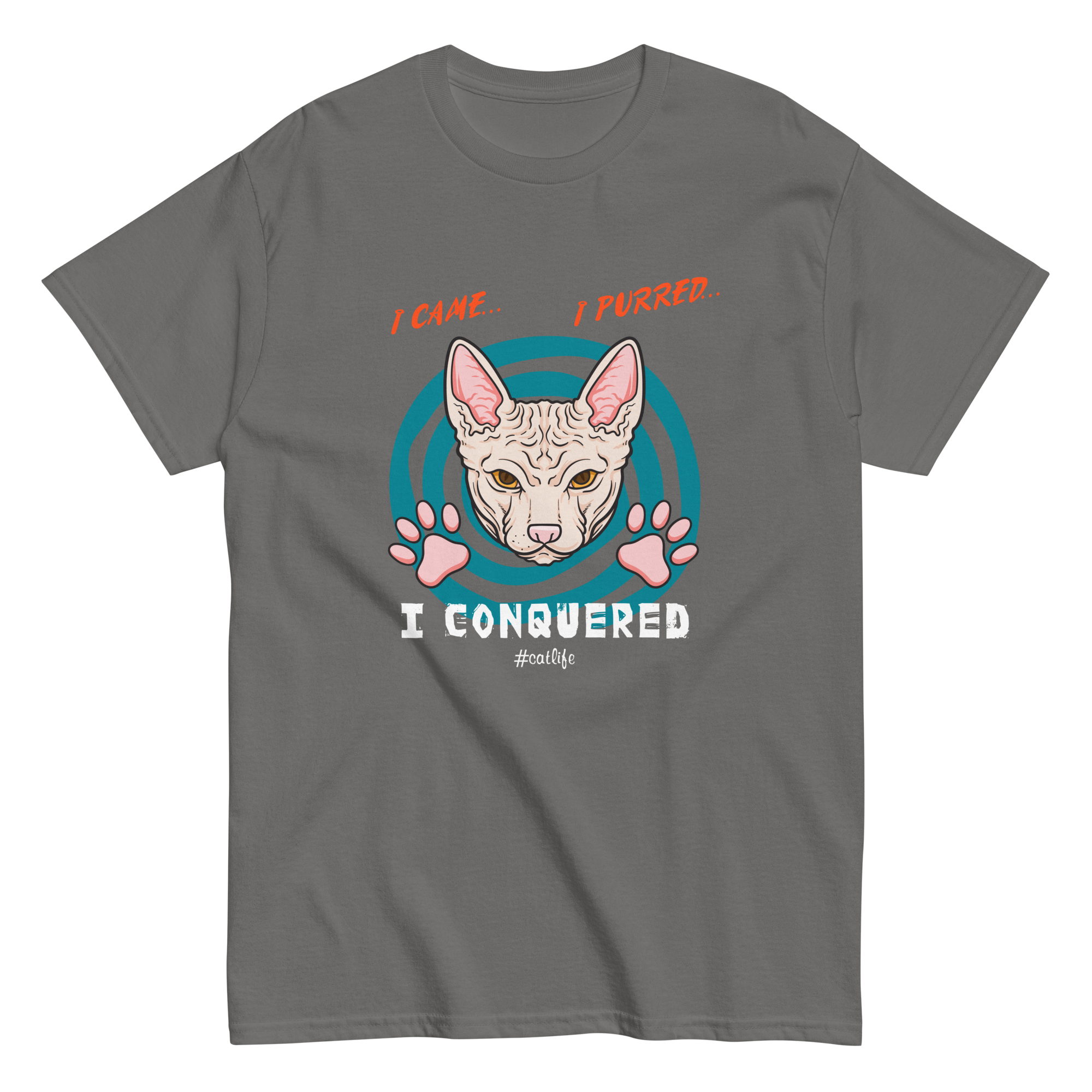 I CONQUERED CAT unisex t-shirt