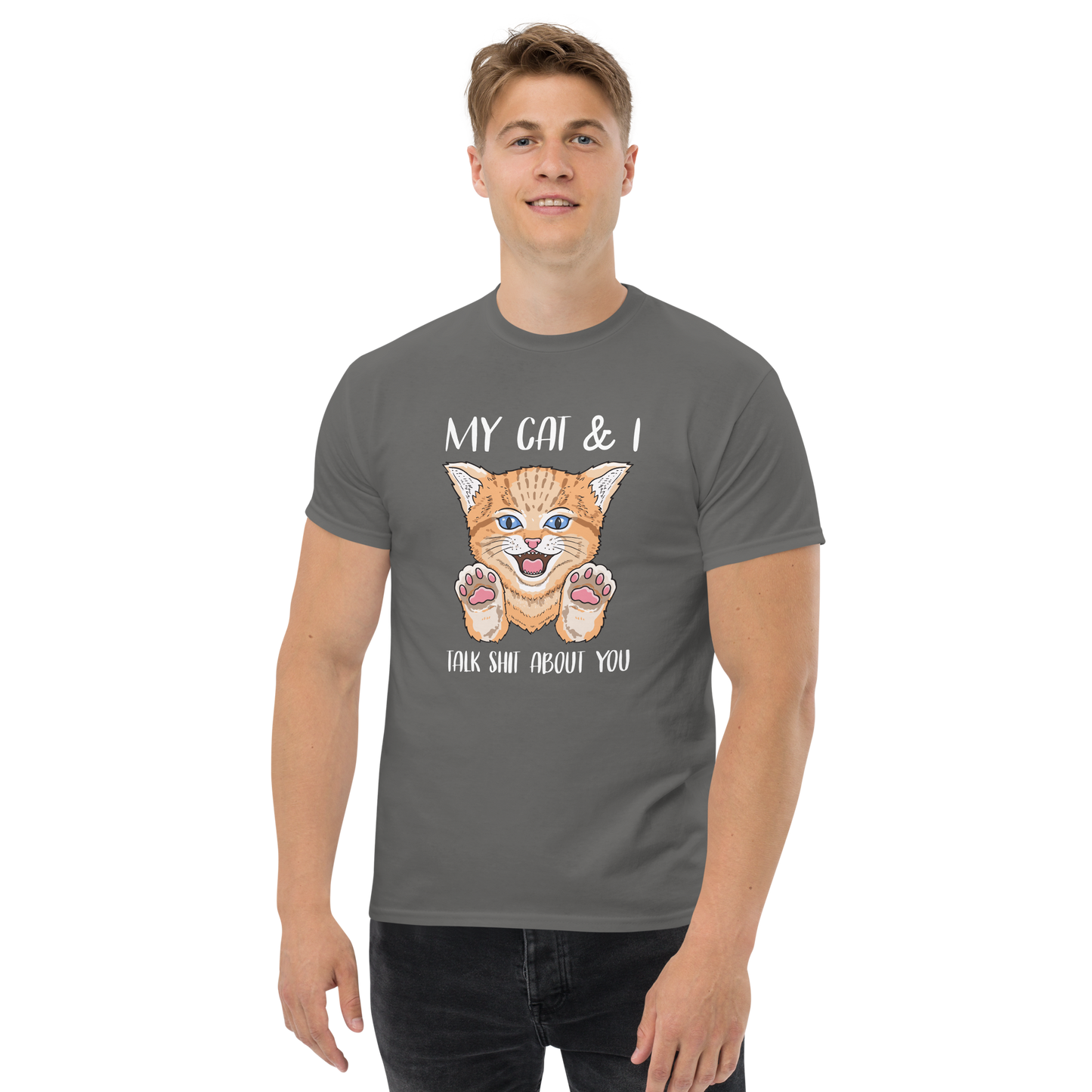 MY CAT & I Cat series unisex cotton t-shirt