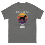 BETTER WITH DOGS unisex t-shirt - Printoo Shop - - dog, Streetwear look, t-shirt, unisex, Unisex Classic Tee | Gildan 5000