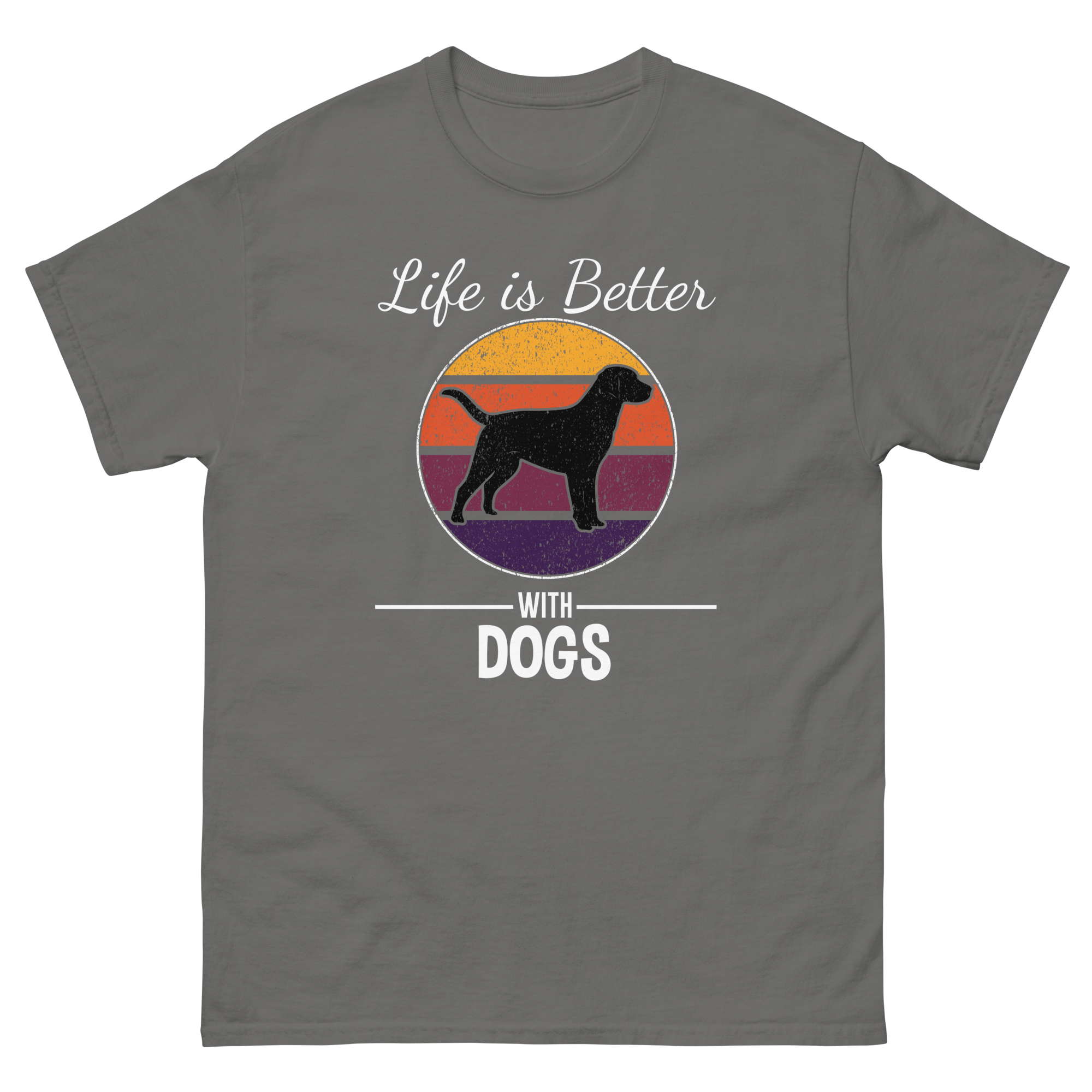 BETTER WITH DOGS unisex t-shirt