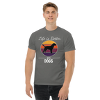 BETTER WITH DOGS unisex t-shirt - Printoo Shop - - dog, Streetwear look, t-shirt, unisex, Unisex Classic Tee | Gildan 5000