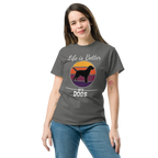 BETTER WITH DOGS unisex t-shirt - Printoo Shop - - dog, Streetwear look, t-shirt, unisex, Unisex Classic Tee | Gildan 5000