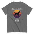 BETTER WITH DOGS unisex t-shirt - Printoo Shop - - dog, Streetwear look, t-shirt, unisex, Unisex Classic Tee | Gildan 5000