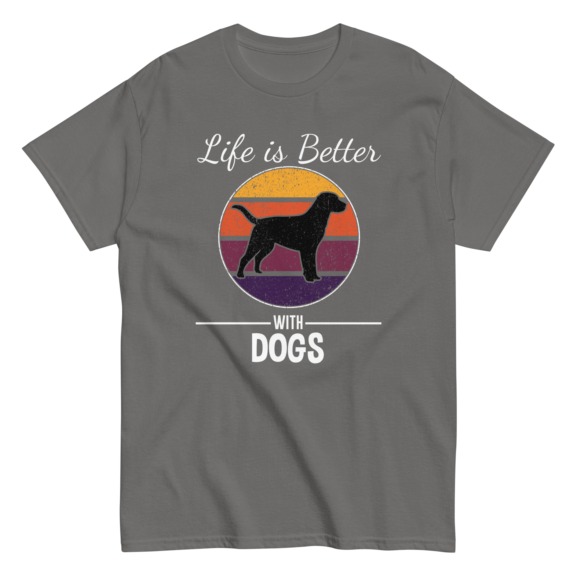 BETTER WITH DOGS unisex t-shirt
