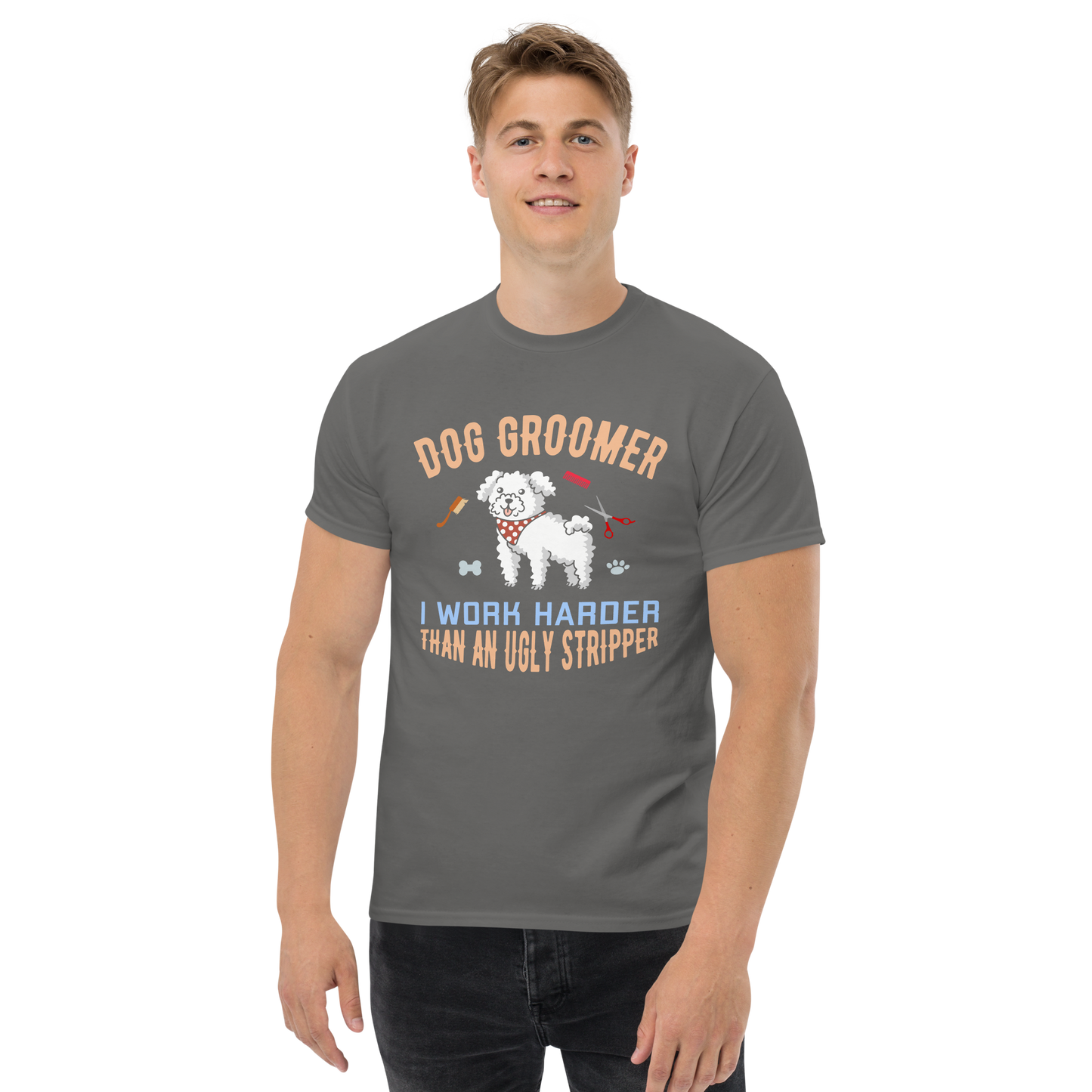 DOG GROOMER unisex dog series t-shirt