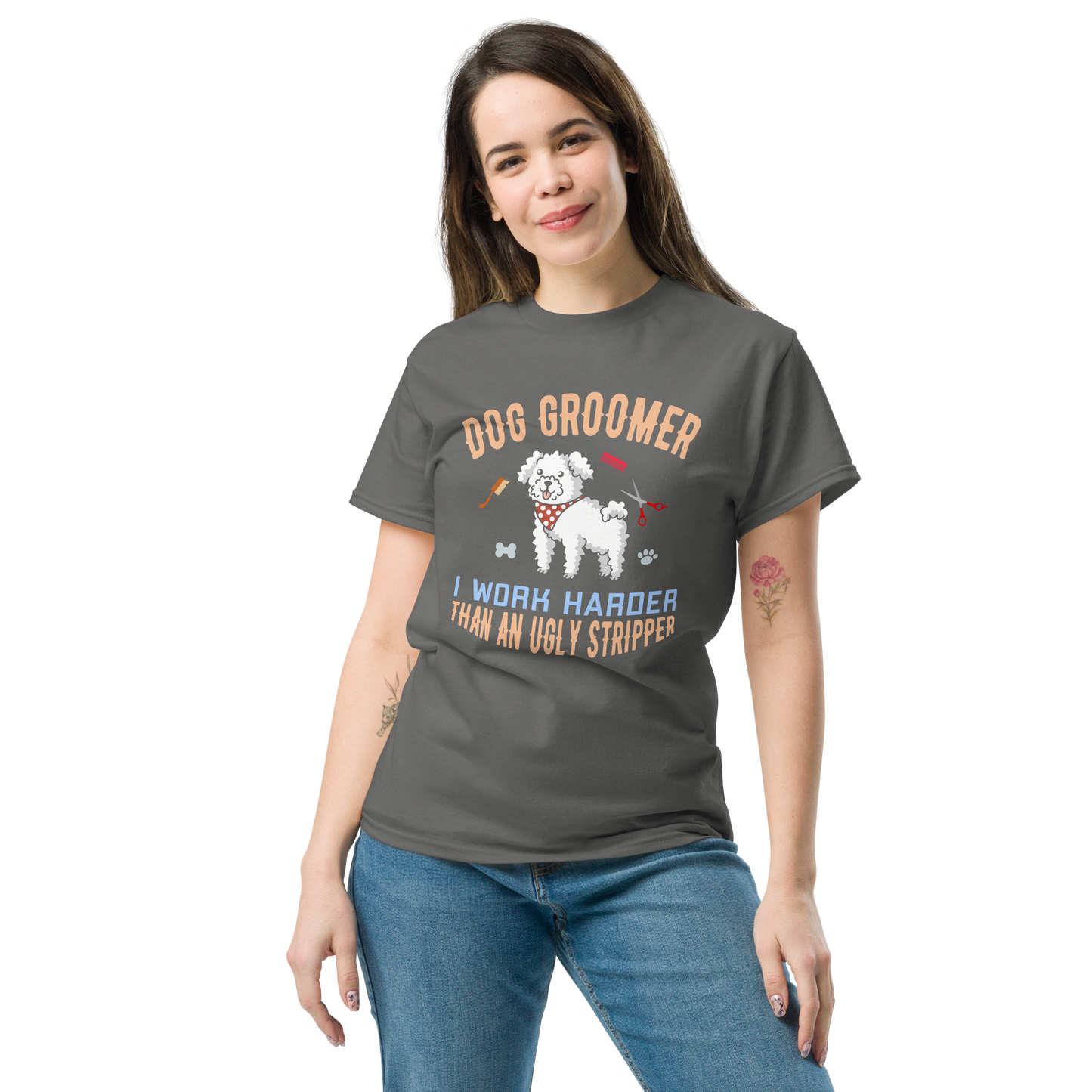 DOG GROOMER unisex dog series t-shirt