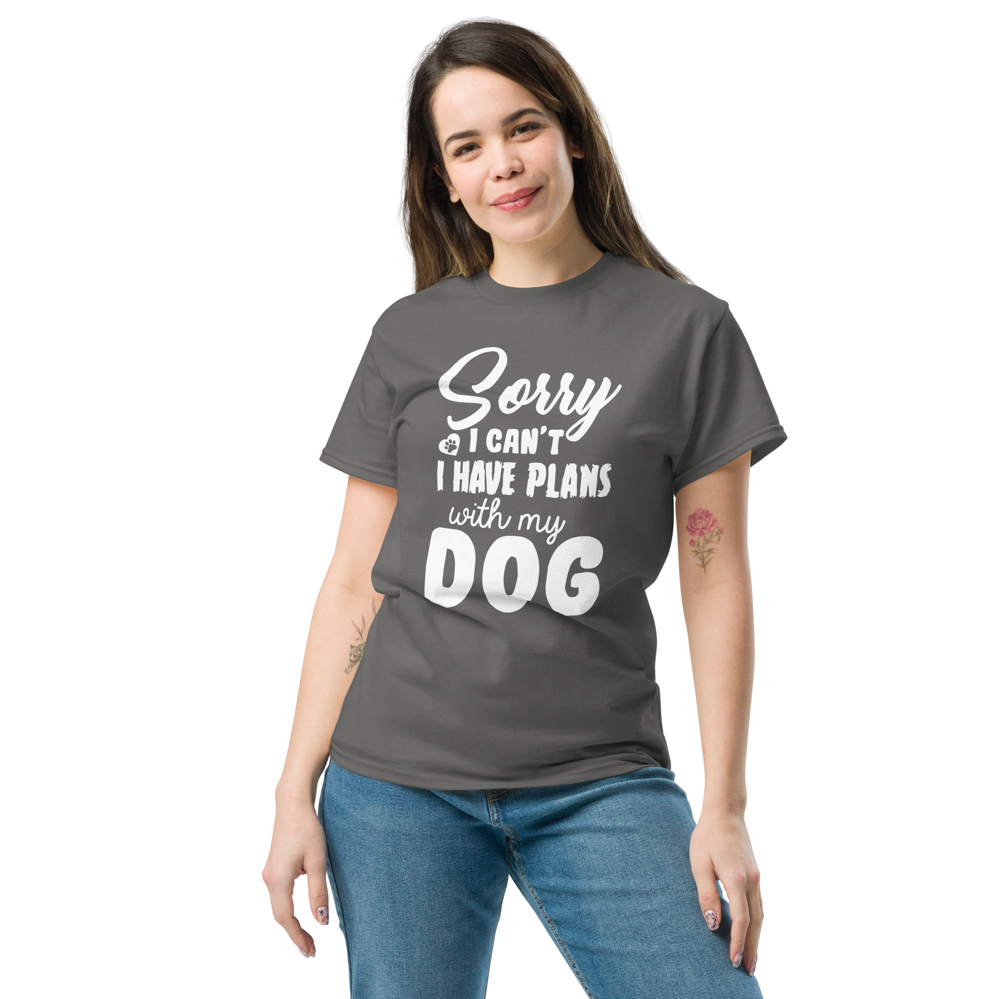 WITH MY DOG unisex t-shirt