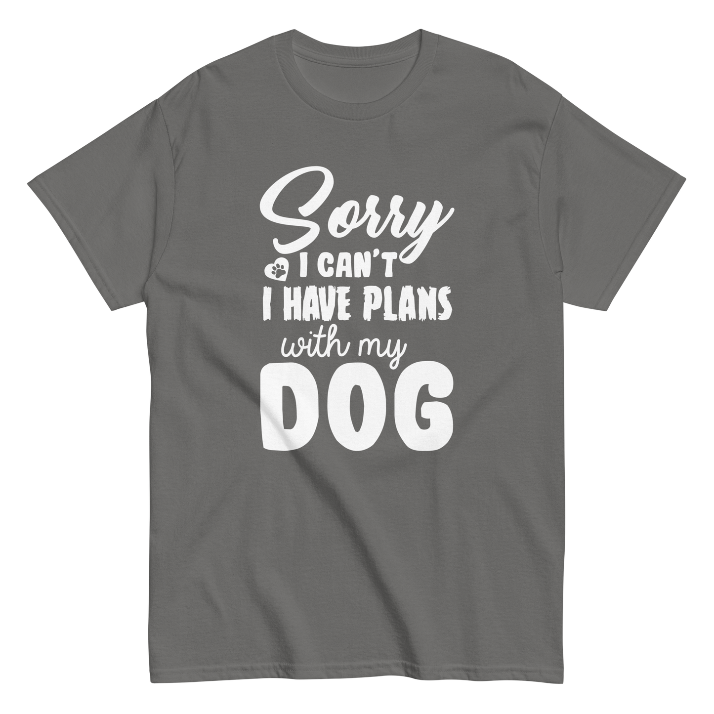 WITH MY DOG unisex dog series t-shirt