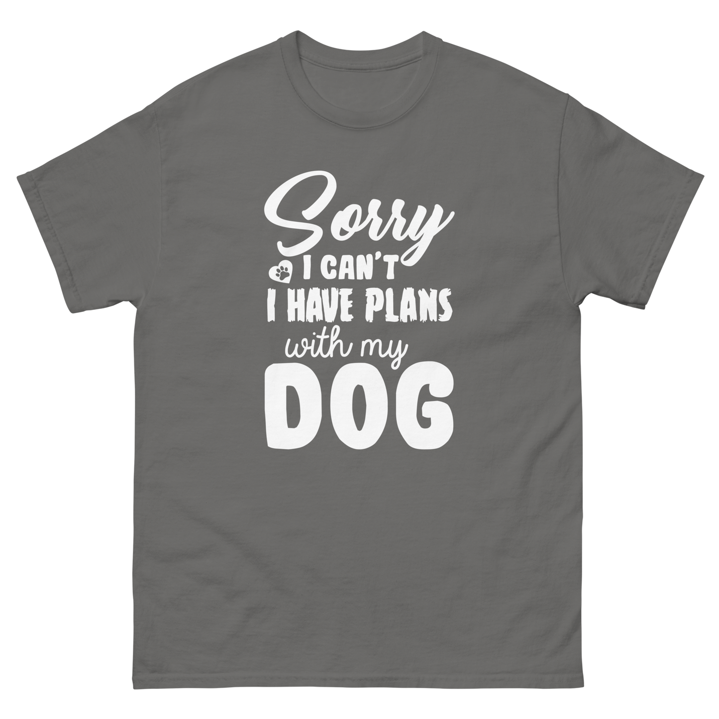 WITH MY DOG unisex dog series t-shirt