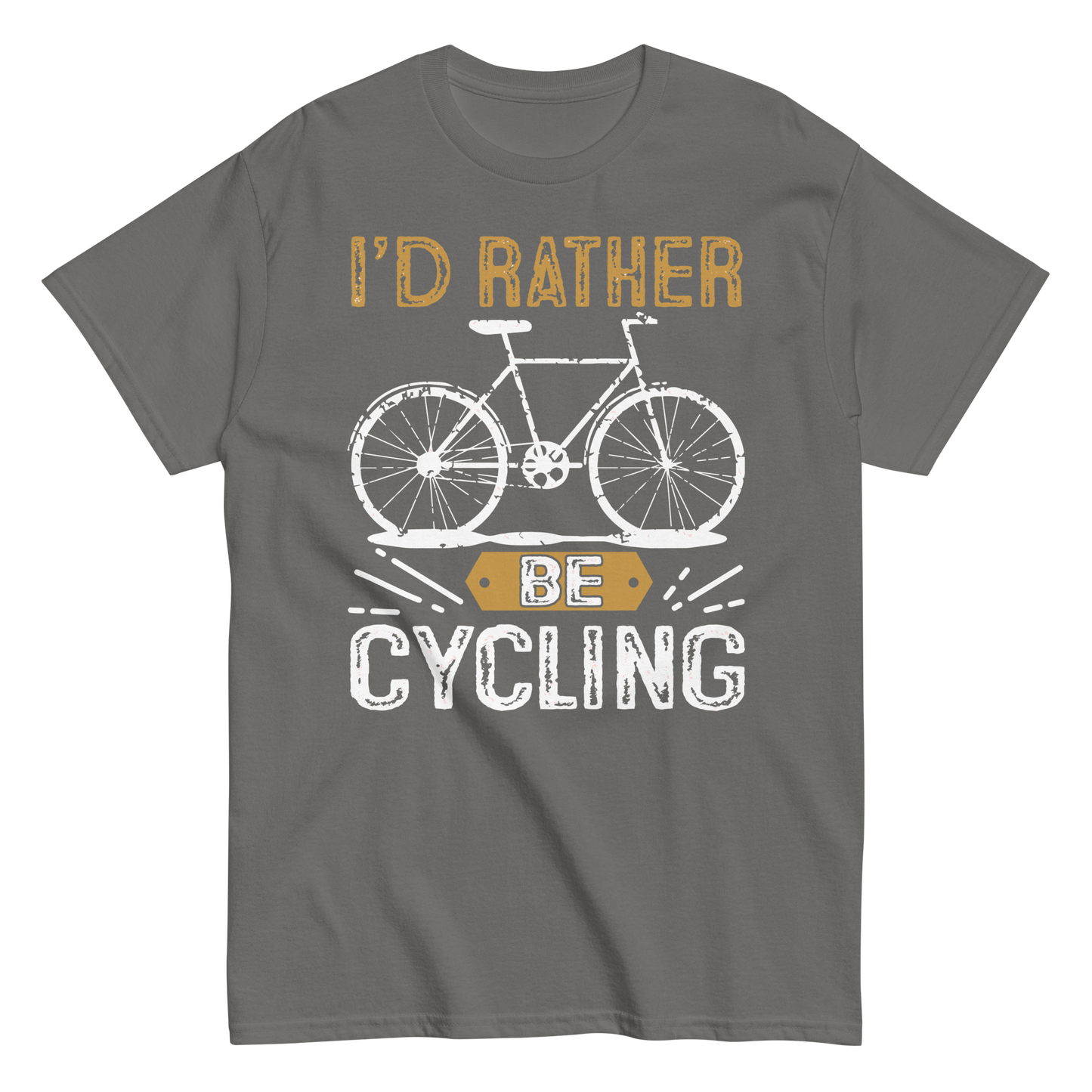 I'D RATHER BE CYCLING unisex t-shirt