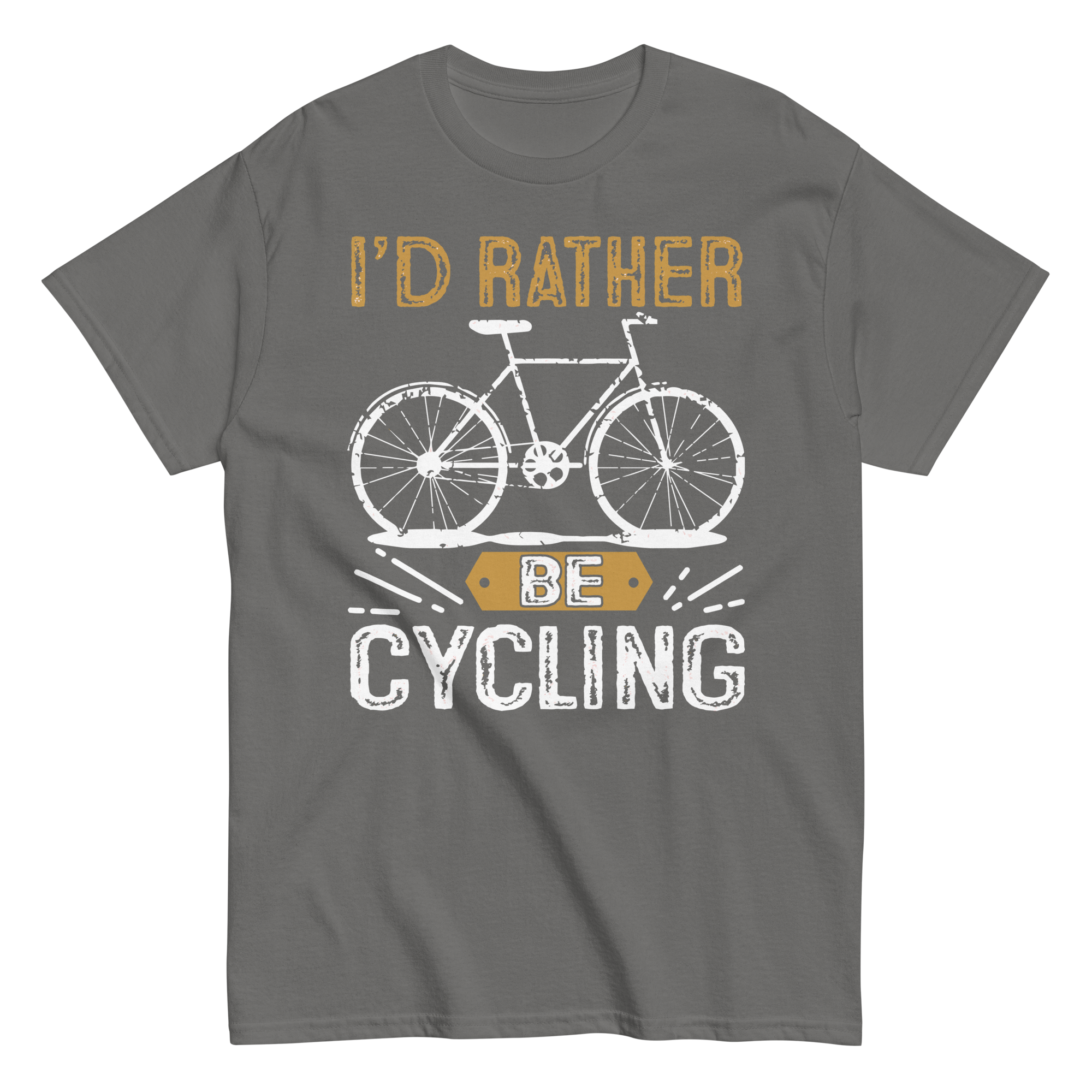 I'D RATHER BE CYCLING unisex t-shirt