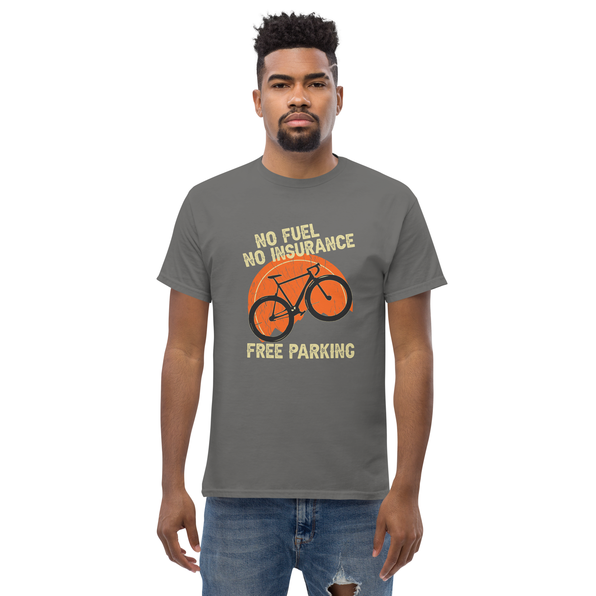 KEIN KRAFTSTOFF - KEINE VERSICHERUNG - KOSTENLOSES PARKEN Unisex T-Shirt