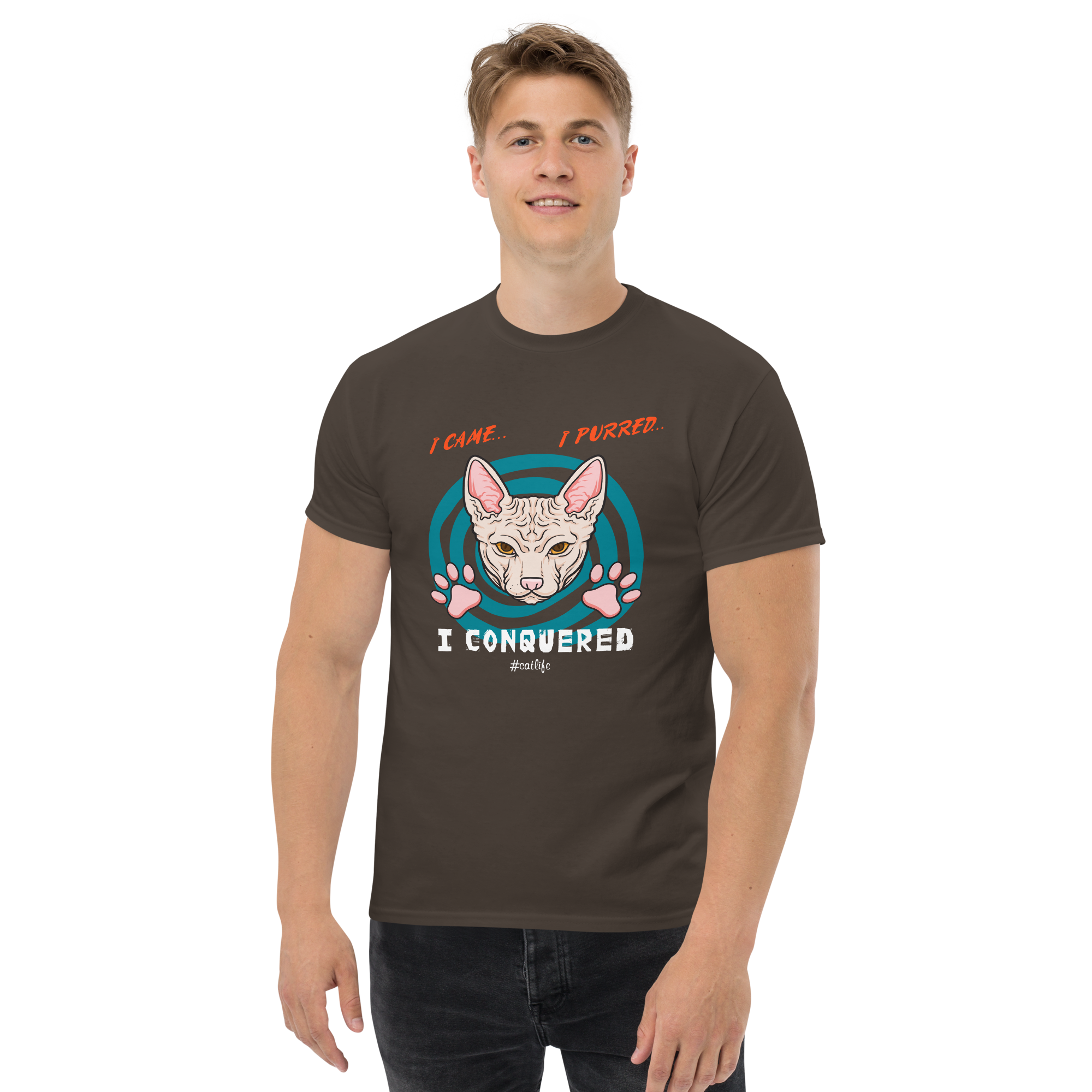 I CONQUERED CAT unisex t-shirt