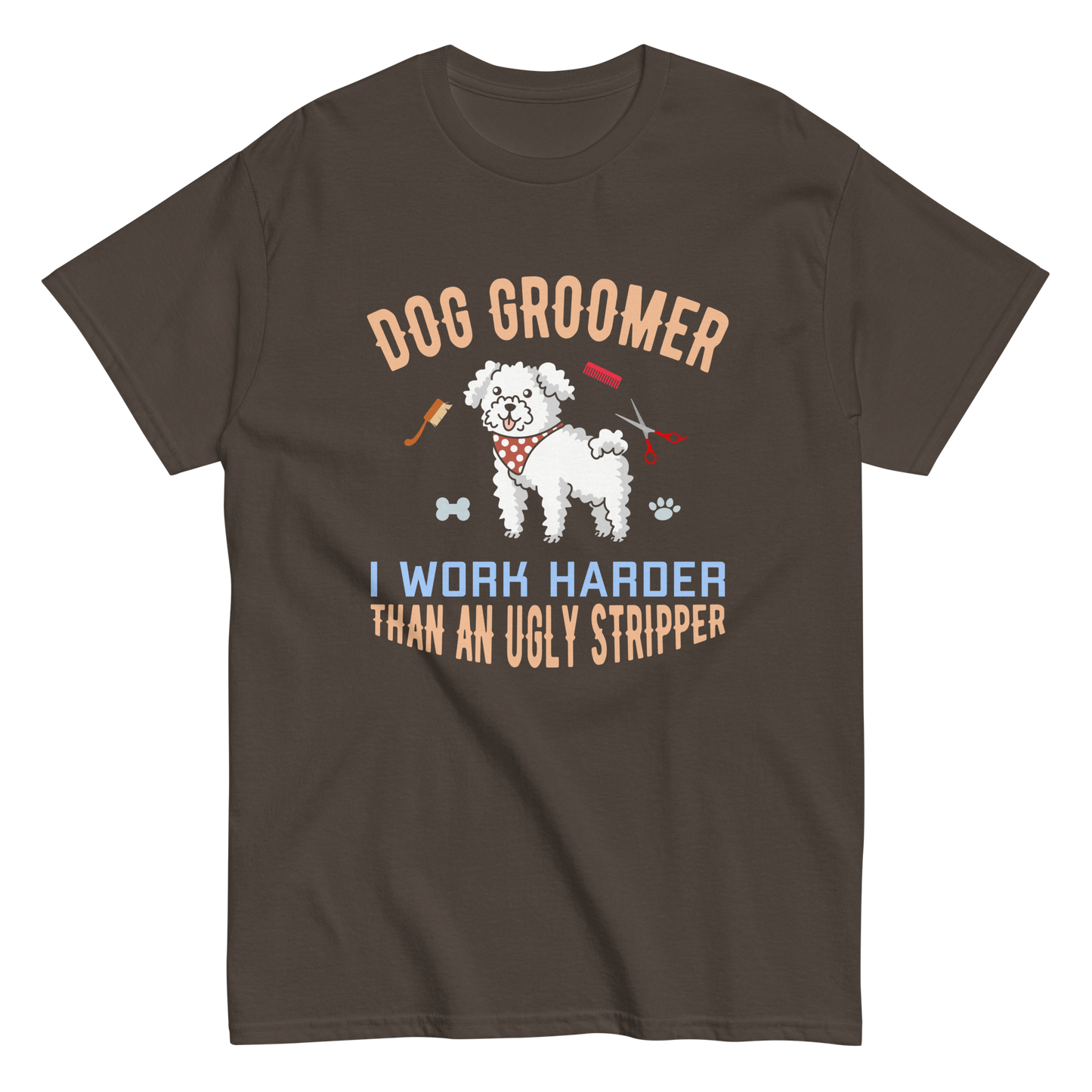 DOG GROOMER unisex dog series t-shirt