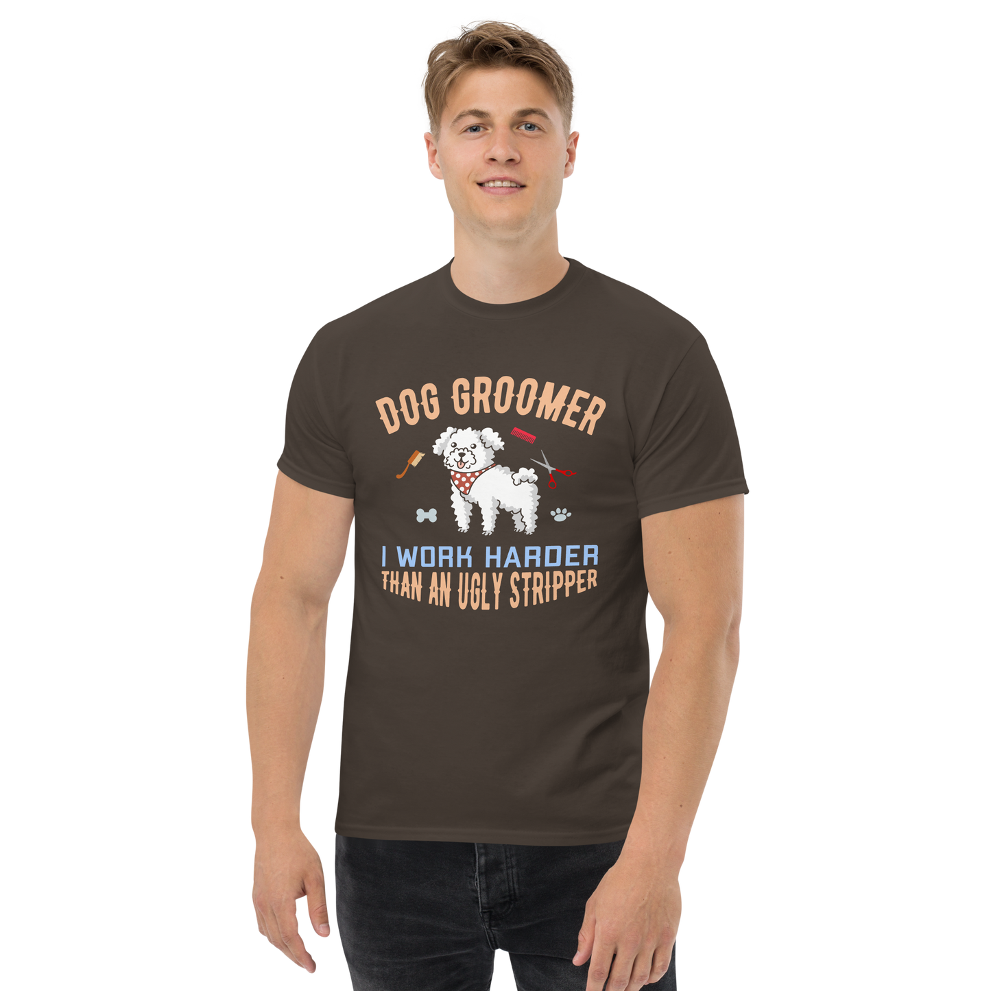 DOG GROOMER unisex dog series t-shirt