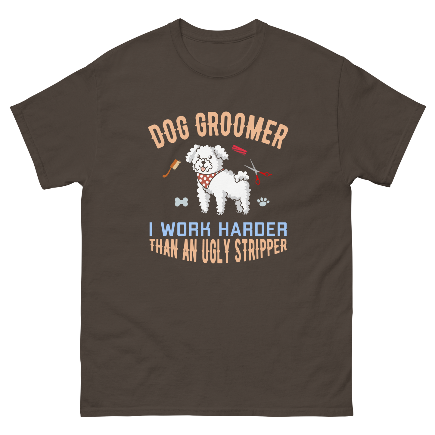 DOG GROOMER unisex dog series t-shirt