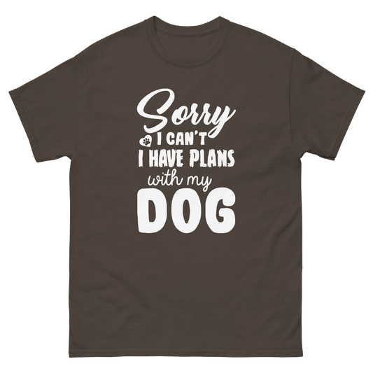 WITH MY DOG unisex dog series t-shirt